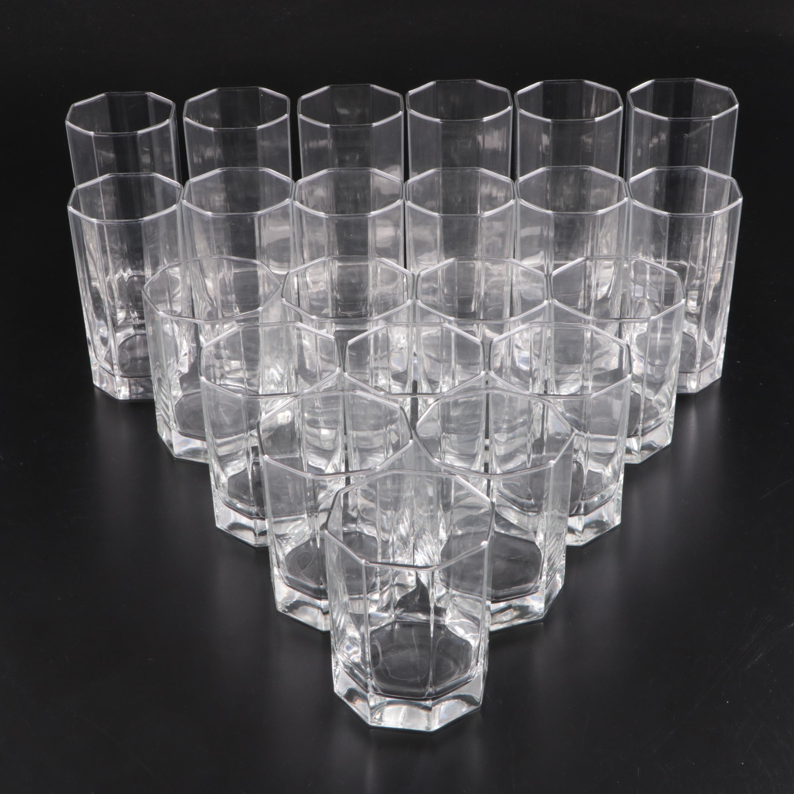 Glass Geometrical Shaped Highballs and Old Fashioned Glasses EBTH