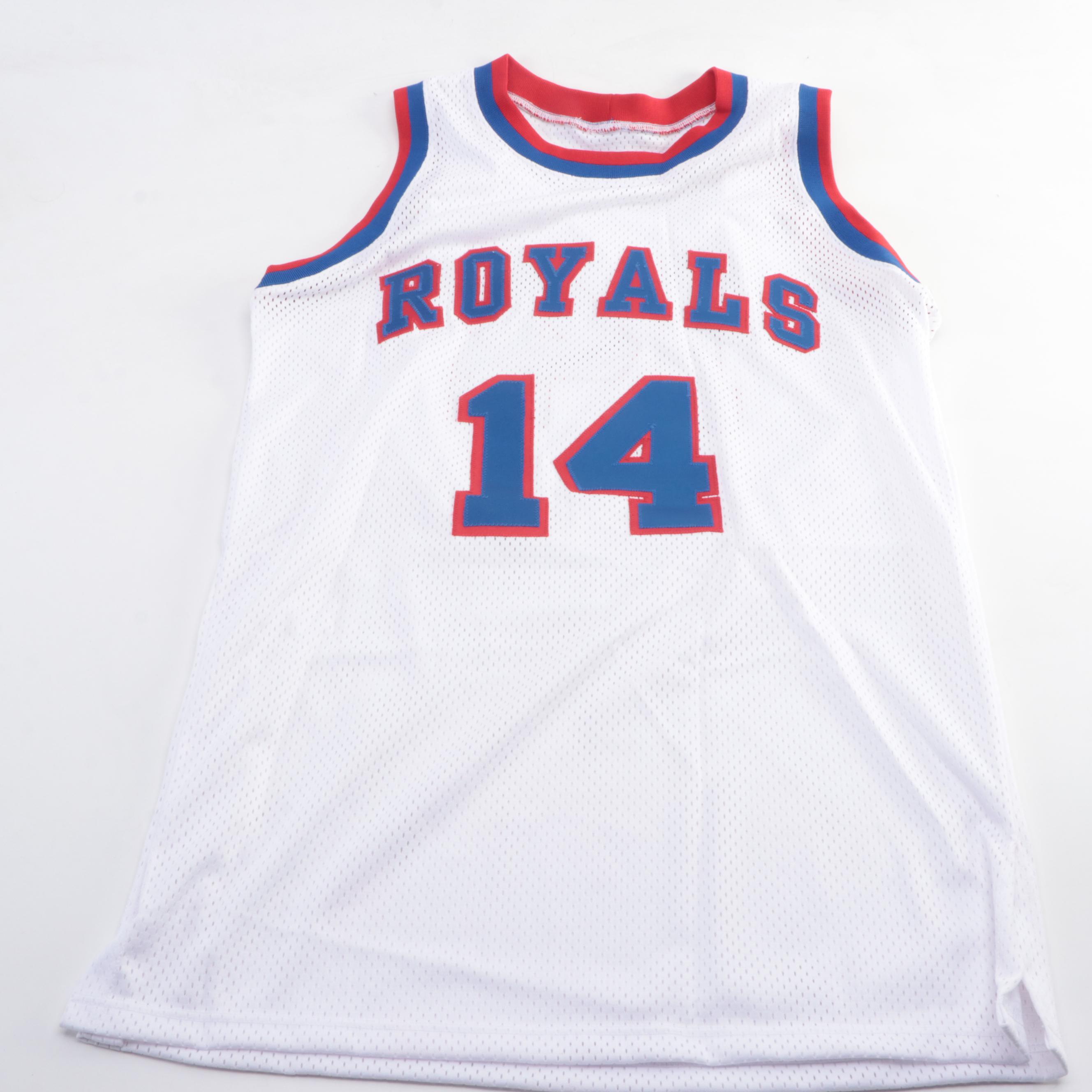 Oscar Robertson Signed Cincinnati Royals Jersey with Sports Impressions Figurine