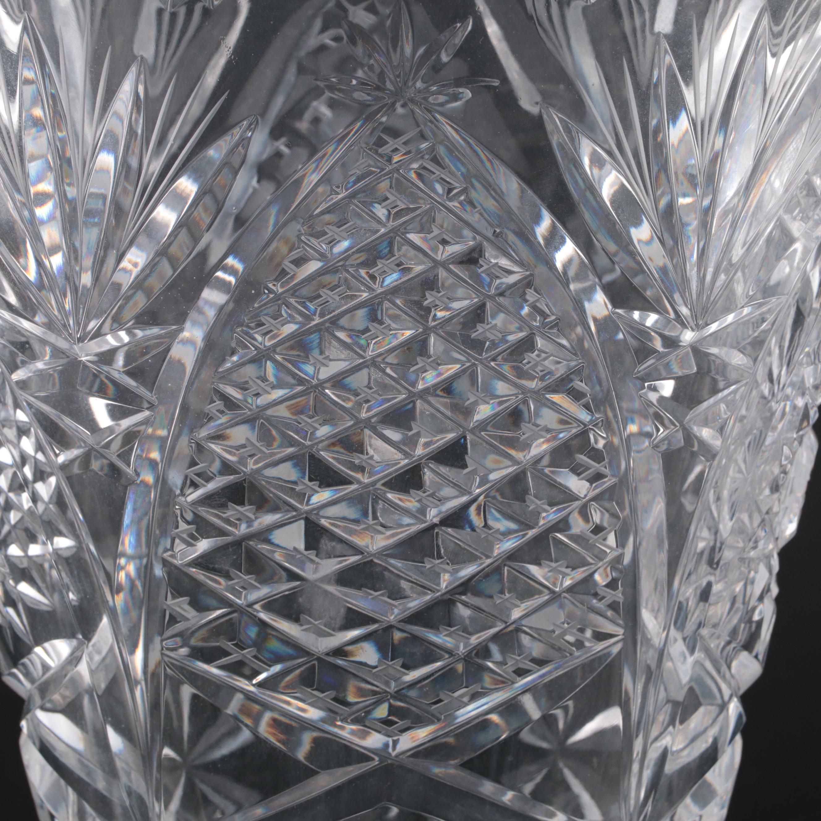 Pressed Glass Candy Dish, Vase, and Tray