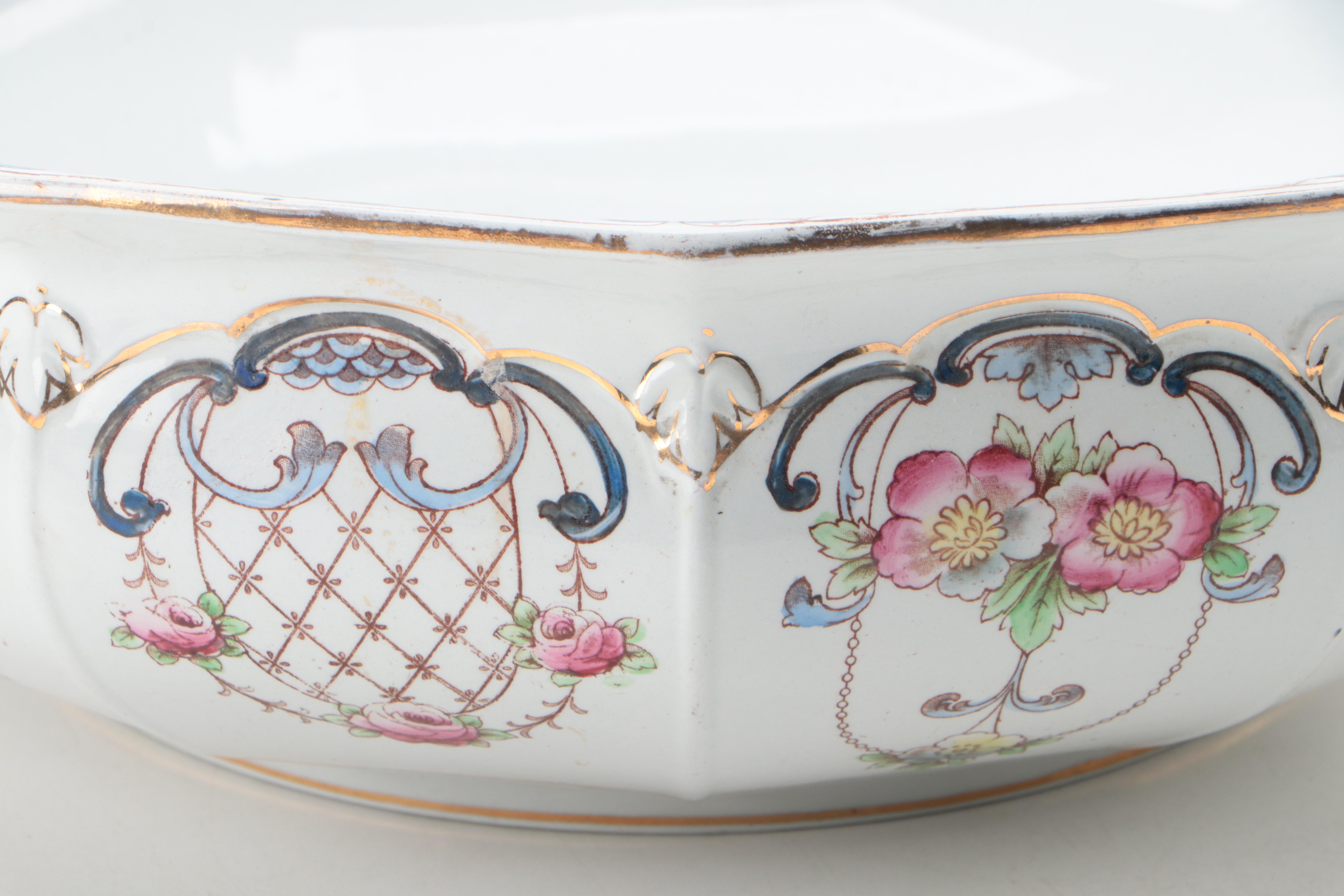Ford & Sons Ltd Burslem Pottery Pitcher and Basin