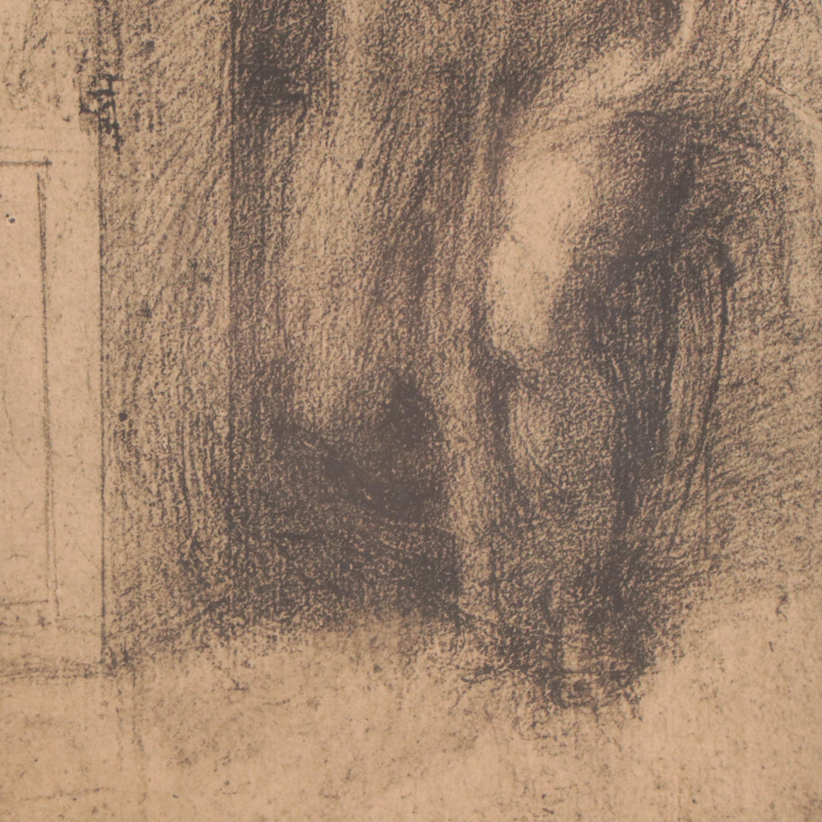 Collotypes After Michelangelo of Figure Studies Including "The Virgin Annuciate"