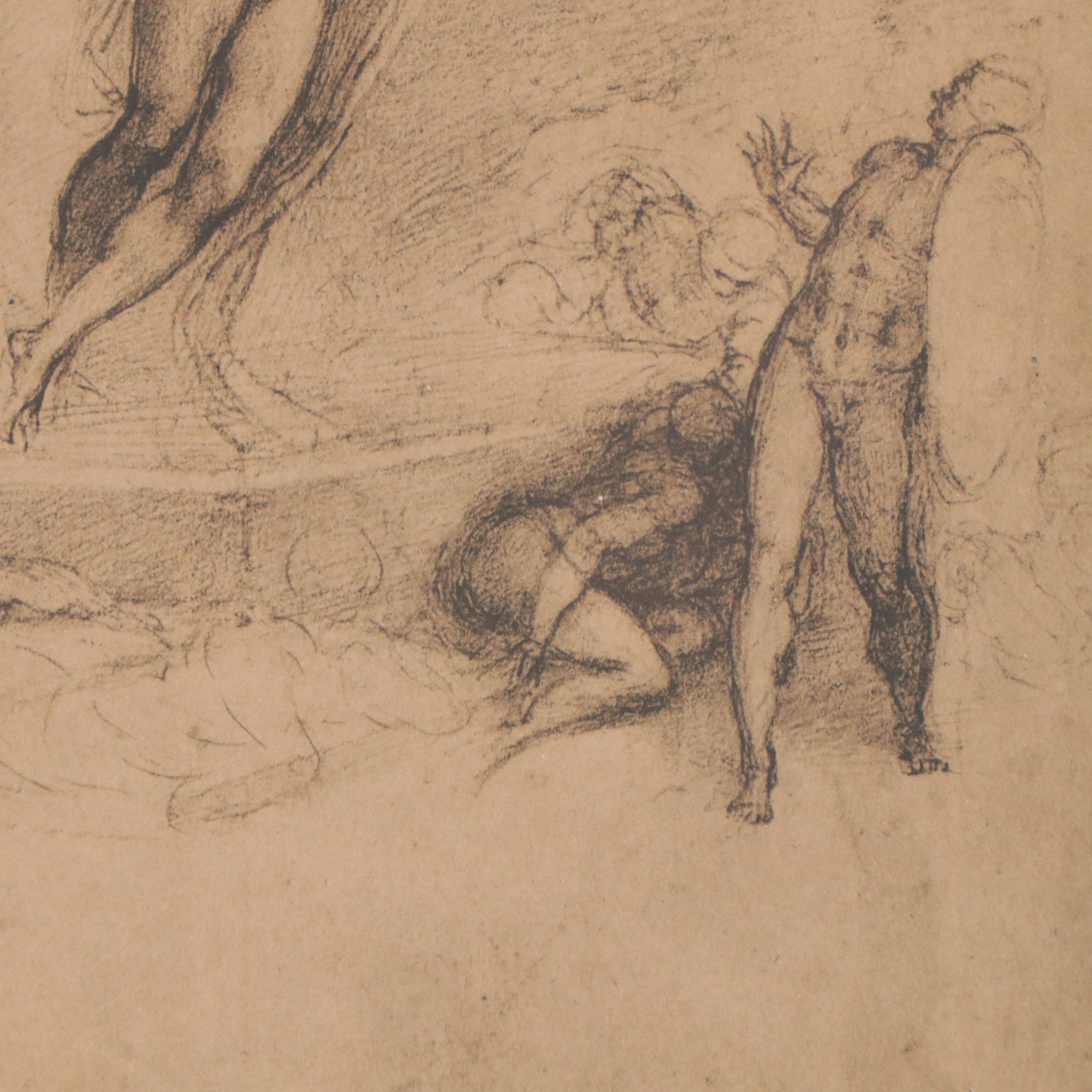 Collotypes After Michelangelo of Figure Studies Including "The Virgin Annuciate"