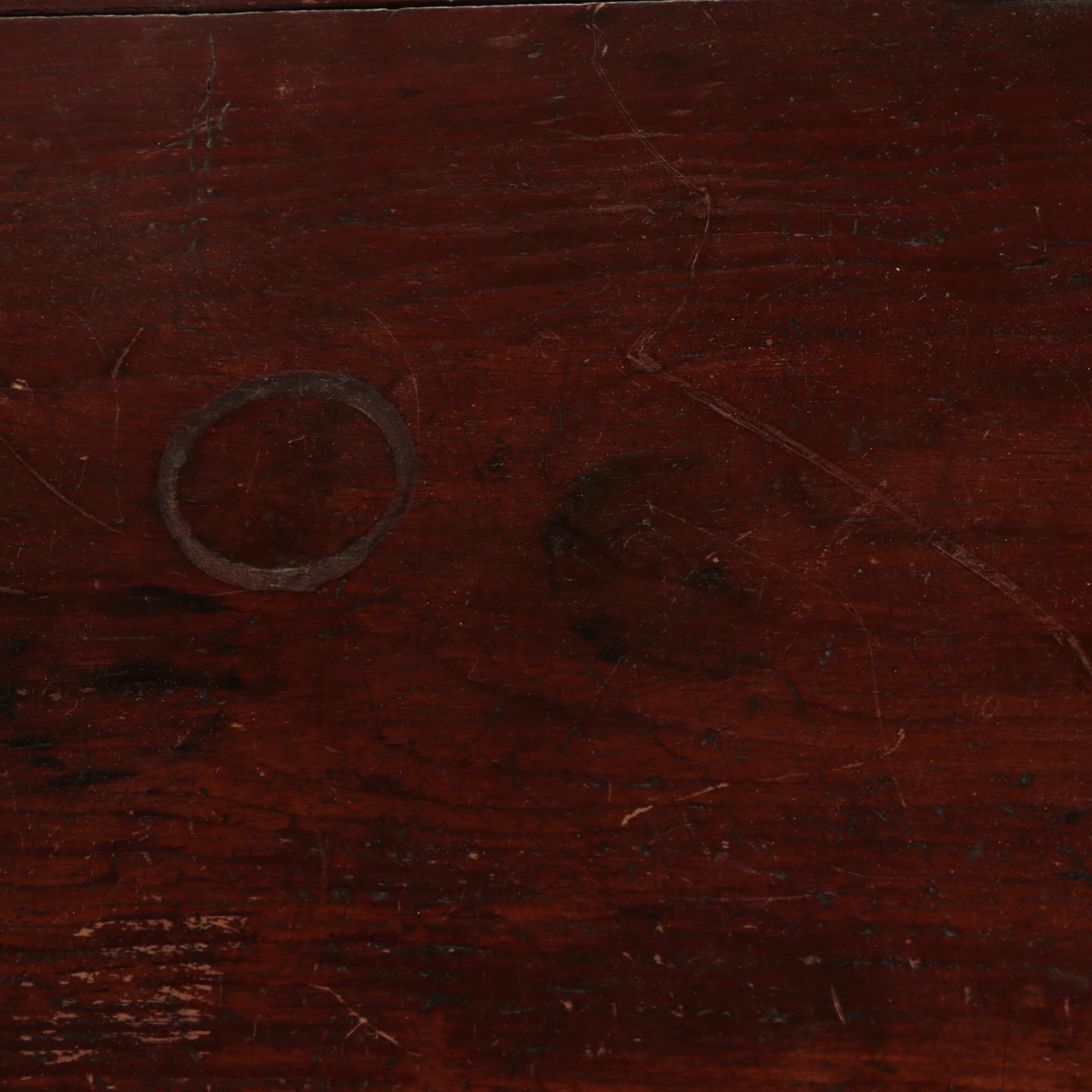 American Primitive Pine Blanket Chest with Two Drawers, Mid-19th Century