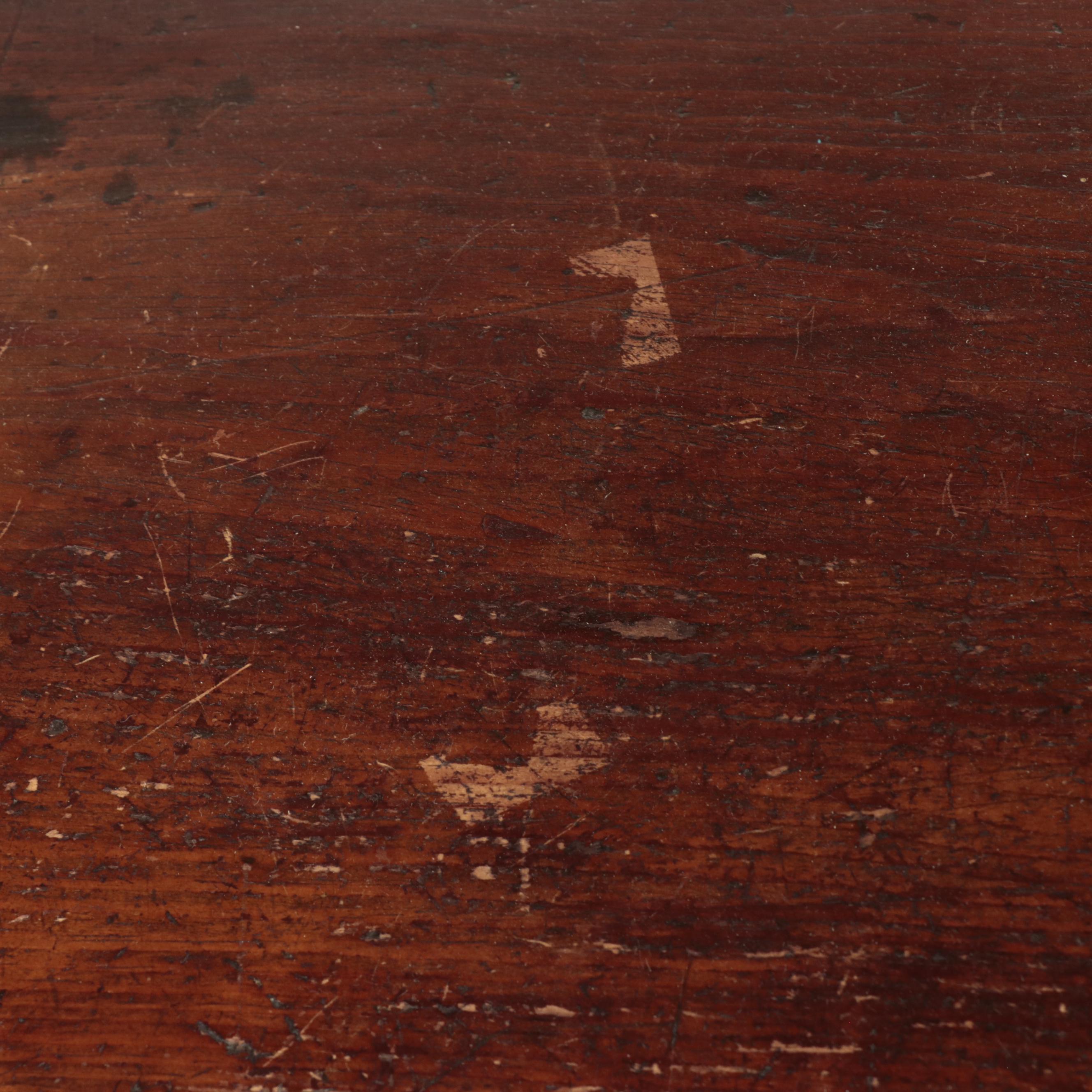 American Primitive Pine Blanket Chest with Two Drawers, Mid-19th Century