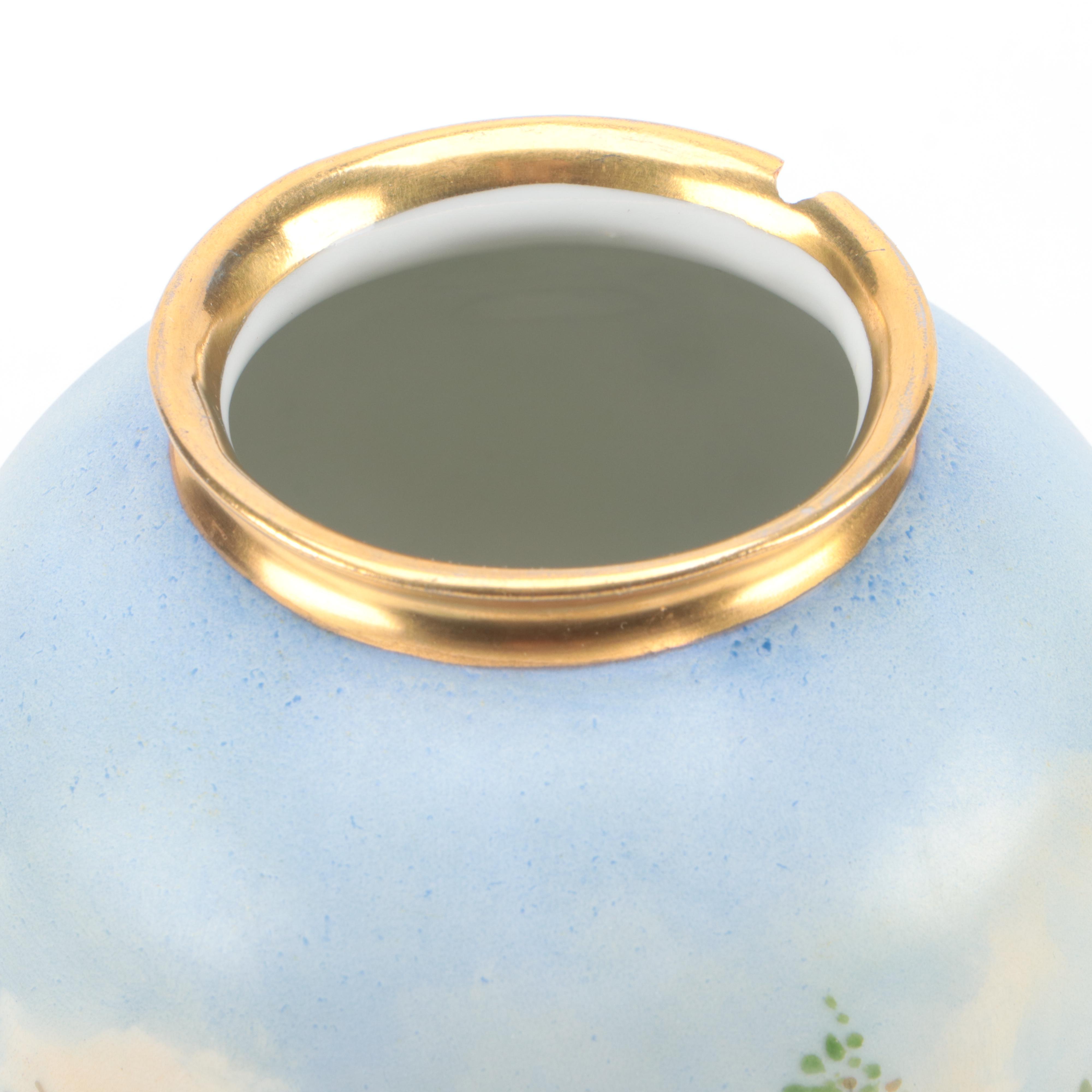 Julius H. Brauer Studio Hand-Painted Porcelain Vase