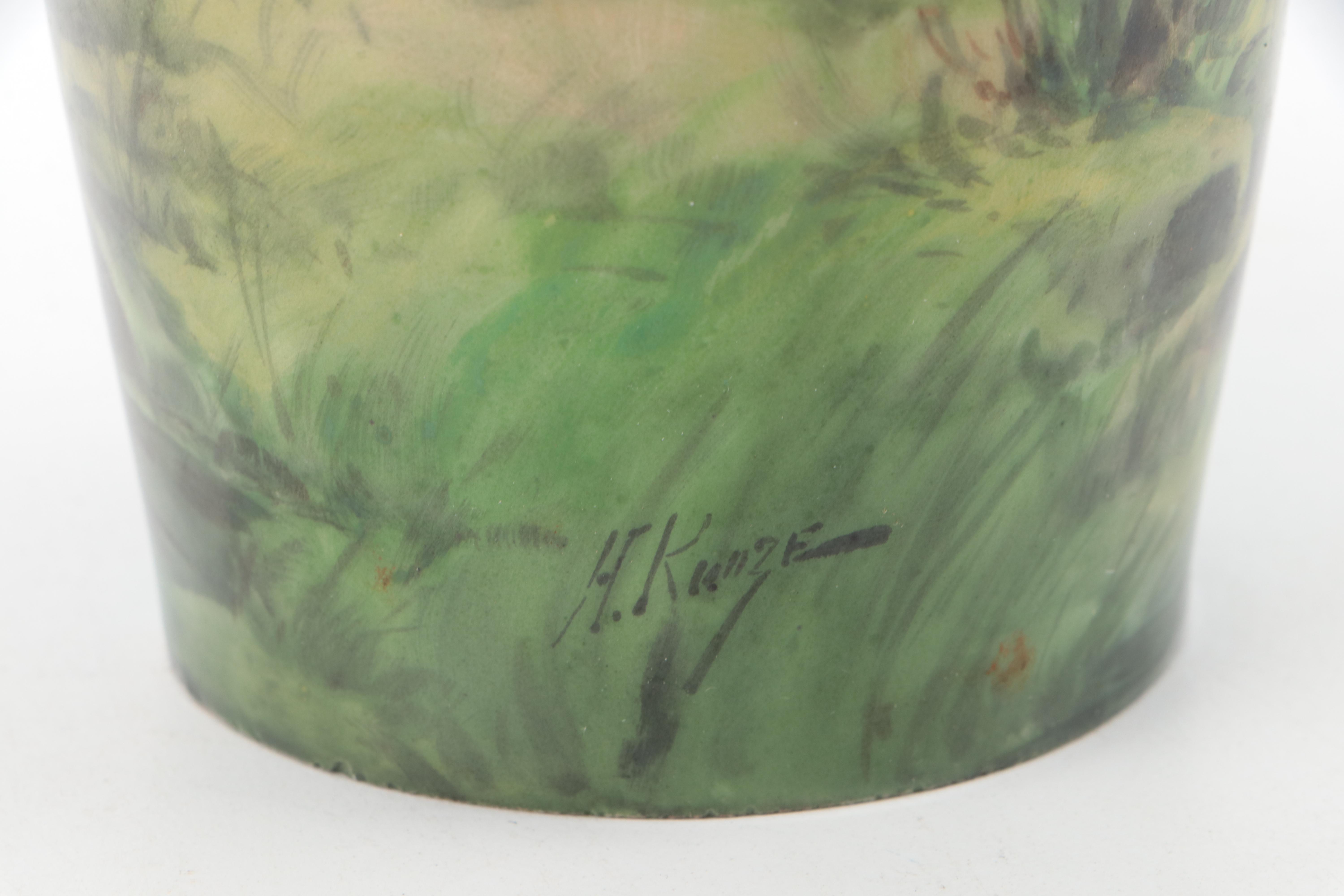Julius H. Brauer Studio Hand-Painted Porcelain Vase
