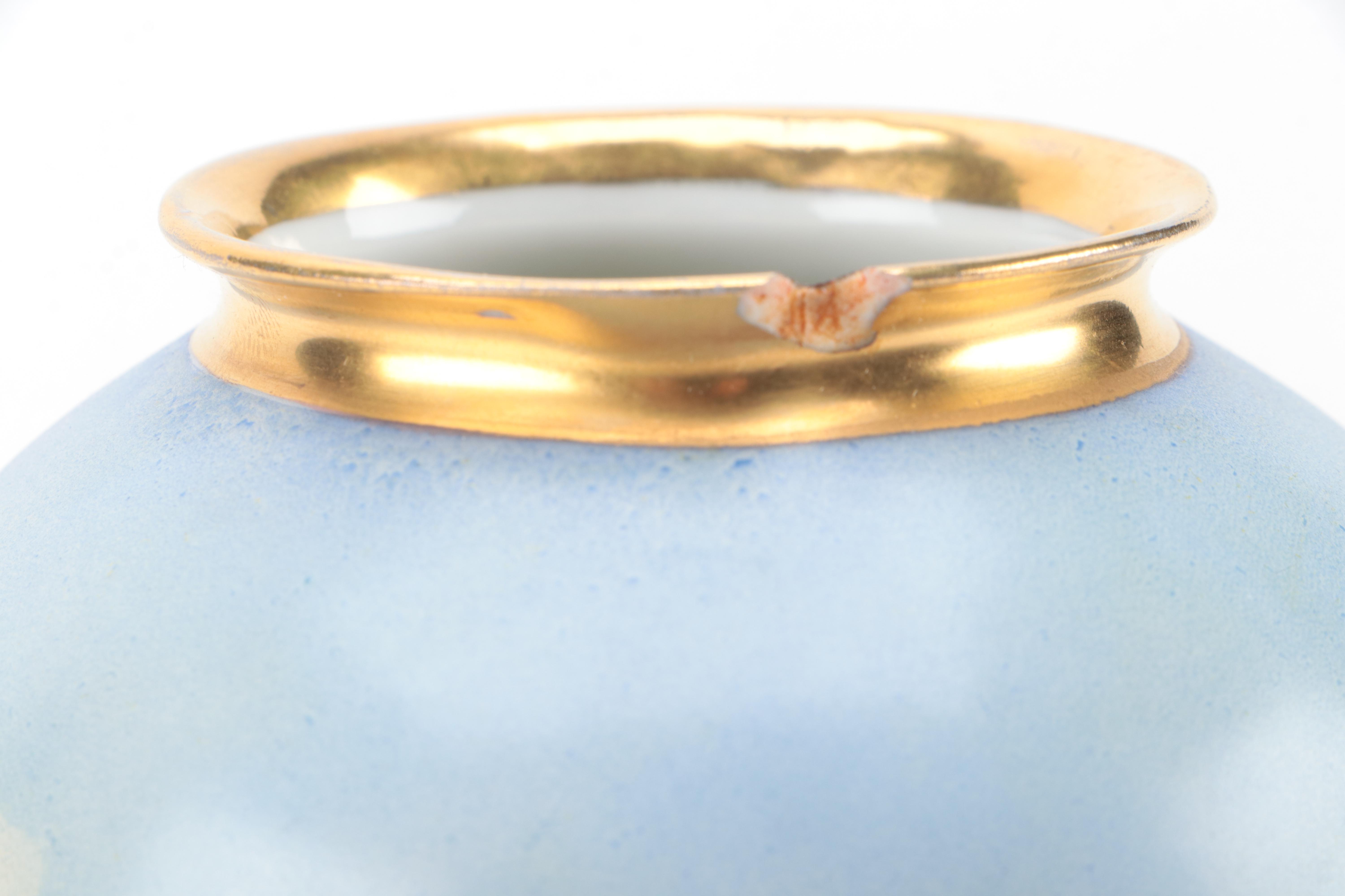 Julius H. Brauer Studio Hand-Painted Porcelain Vase