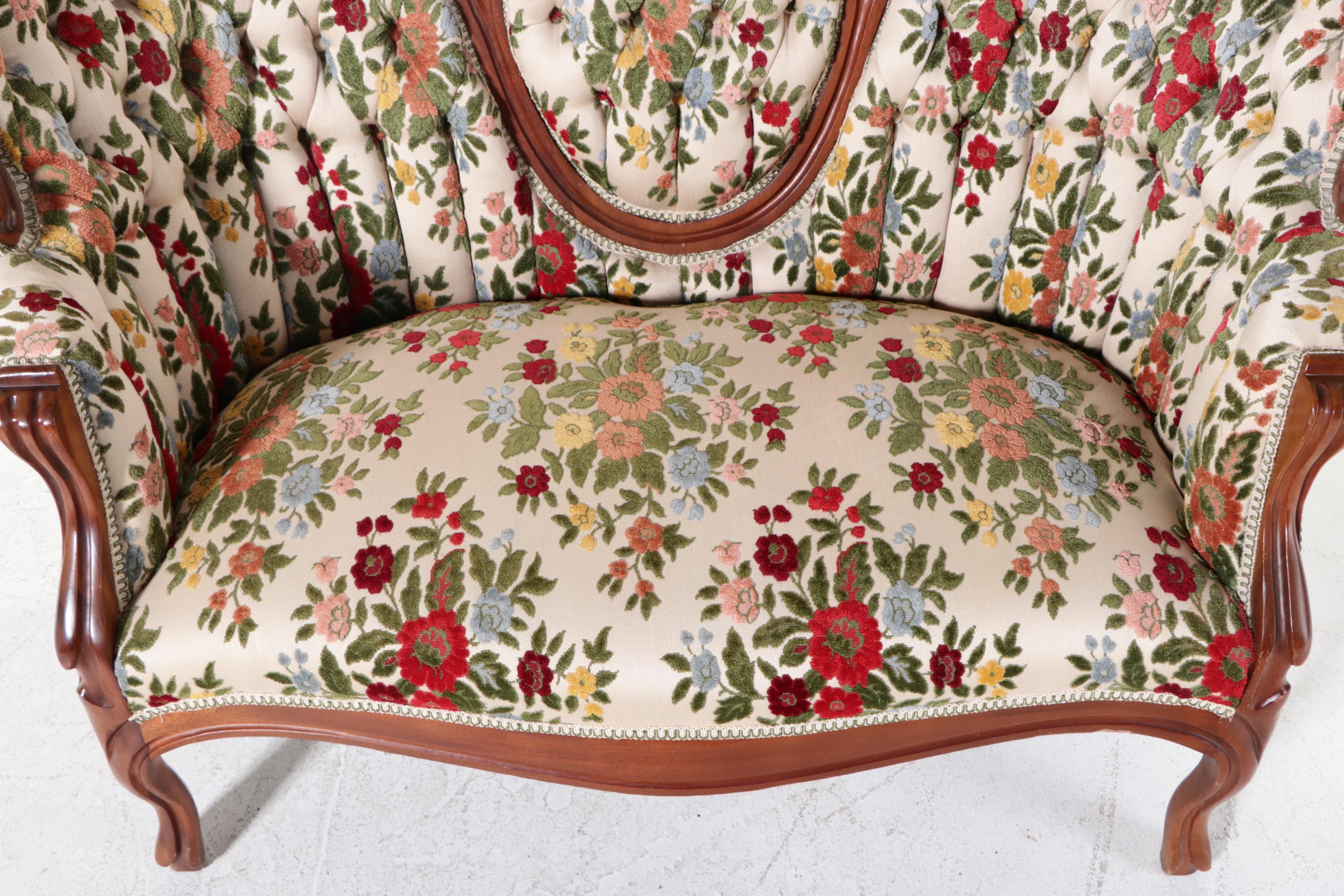 American Furniture Galleries, Inc. Upholstered Rococo Revival Settee