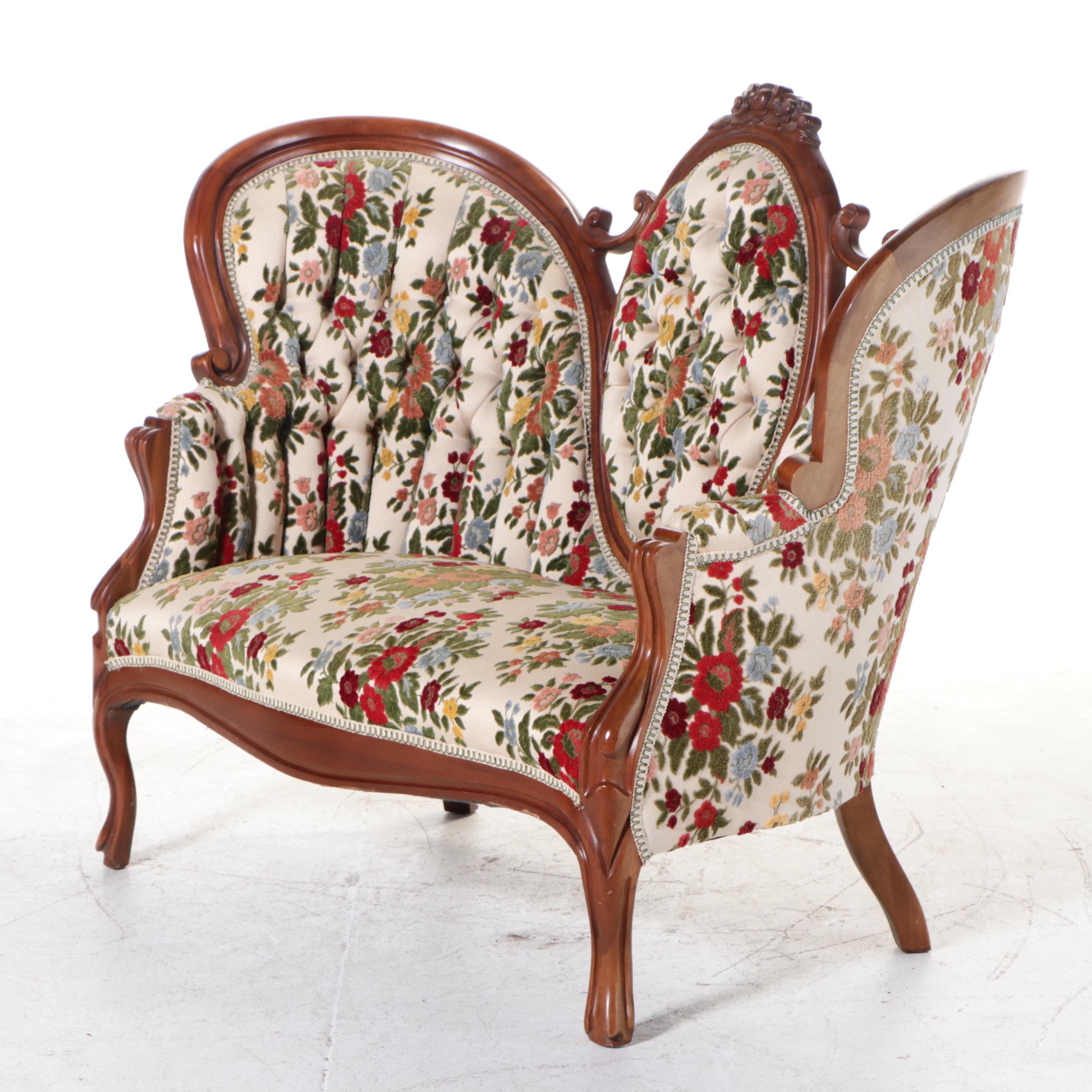 American Furniture Galleries, Inc. Upholstered Rococo Revival Settee