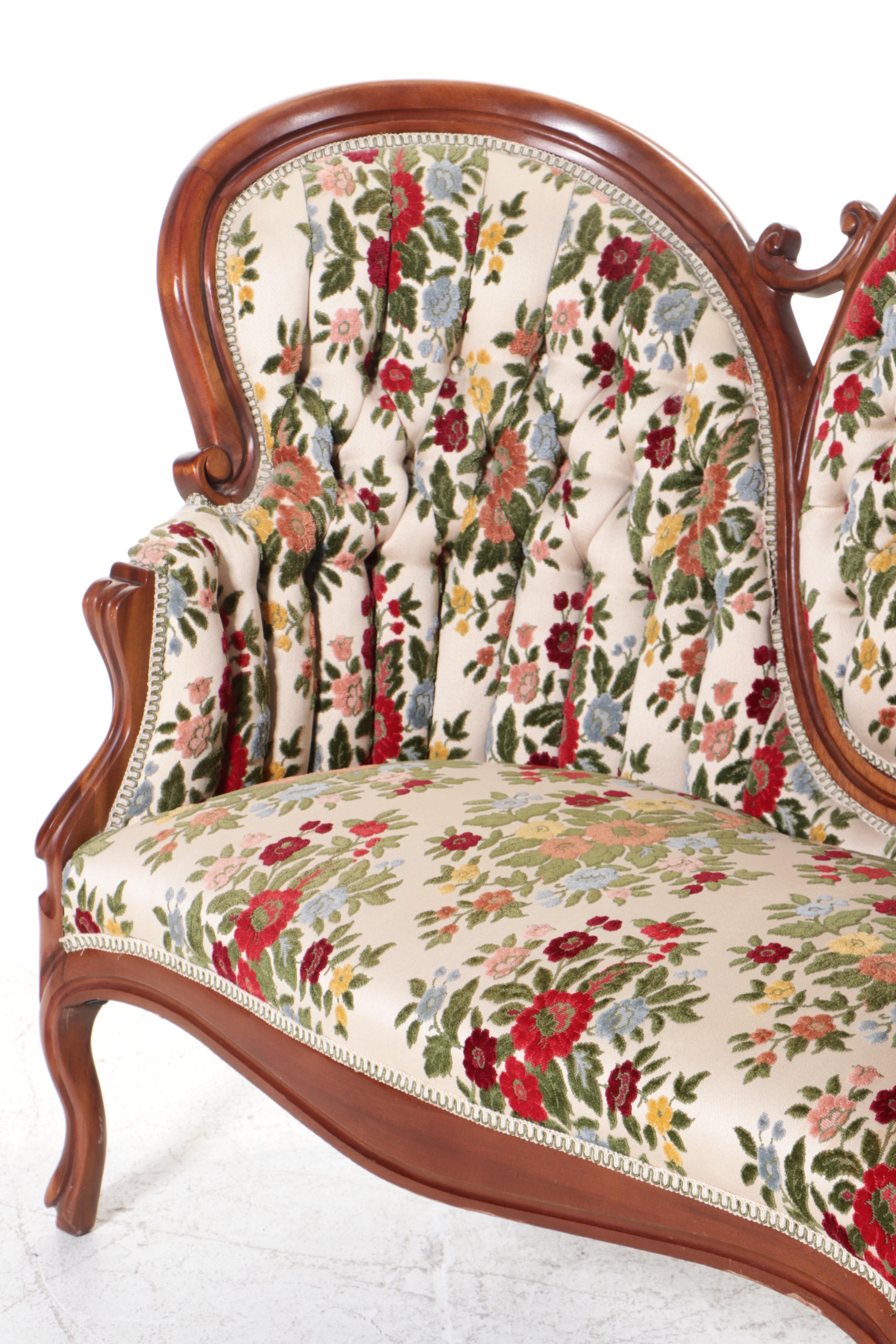 American Furniture Galleries, Inc. Upholstered Rococo Revival Settee