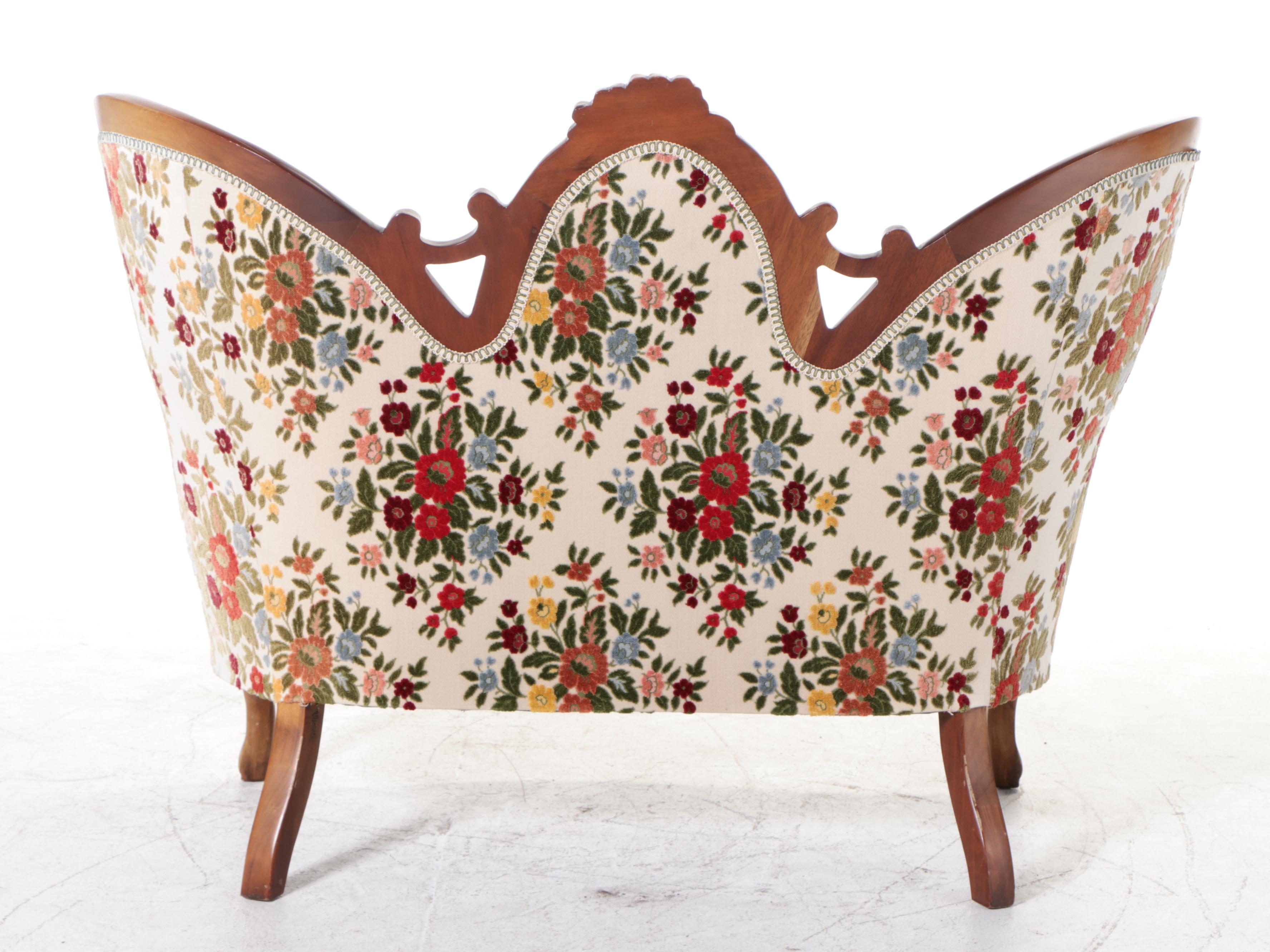 American Furniture Galleries, Inc. Upholstered Rococo Revival Settee