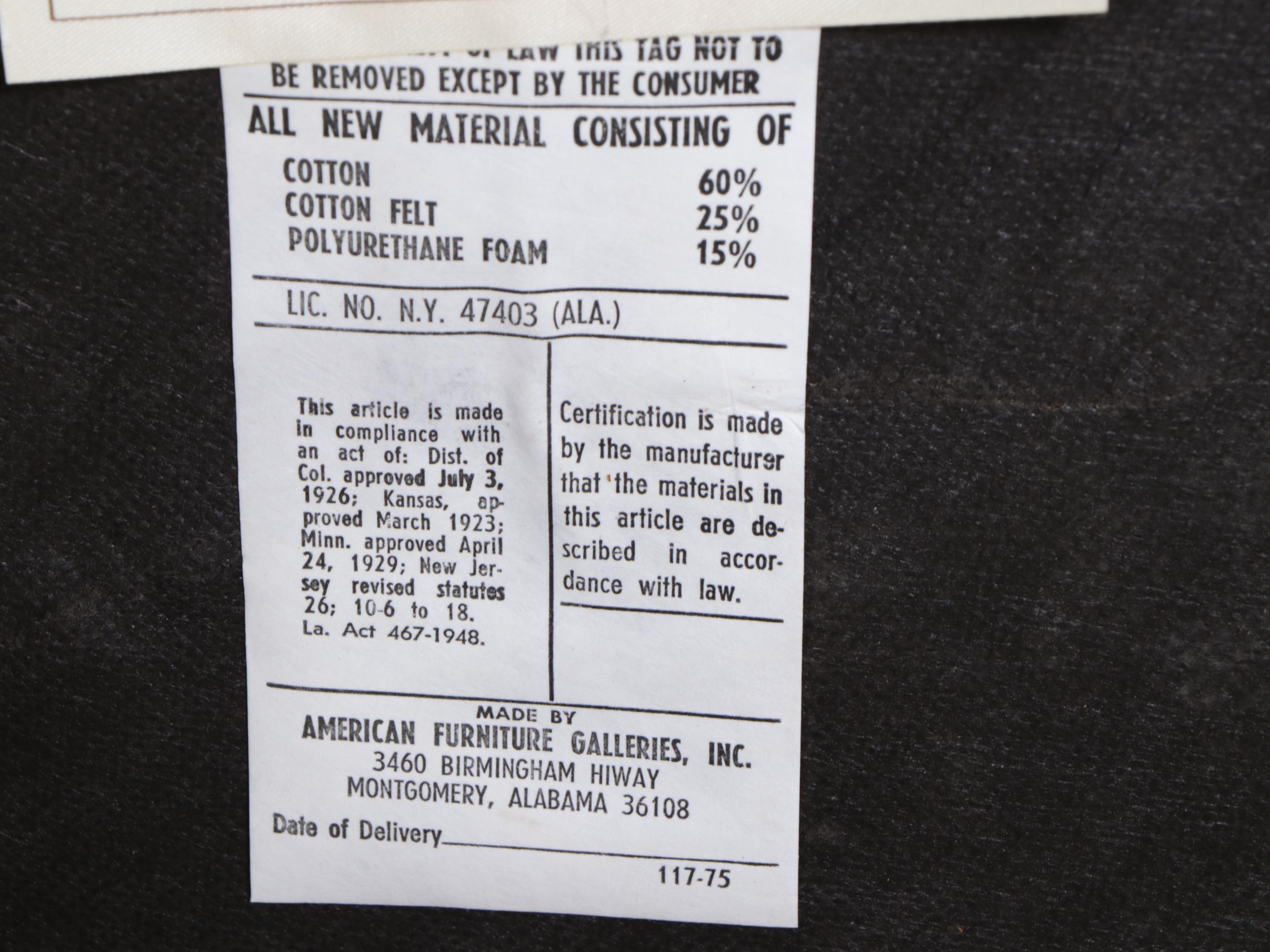 American Furniture Galleries, Inc. Upholstered Rococo Revival Settee