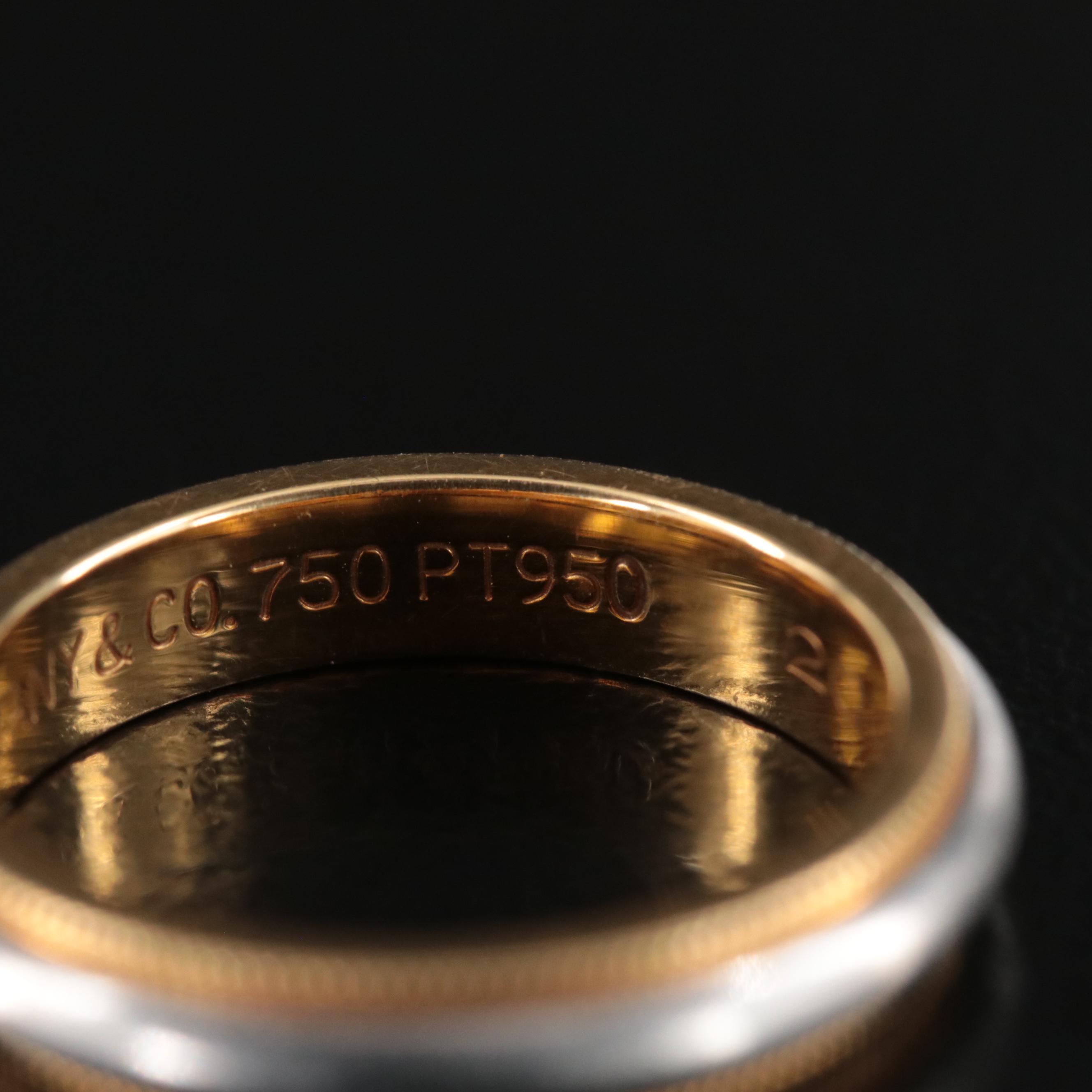 Tiffany & Co. 18K and Platinum Band