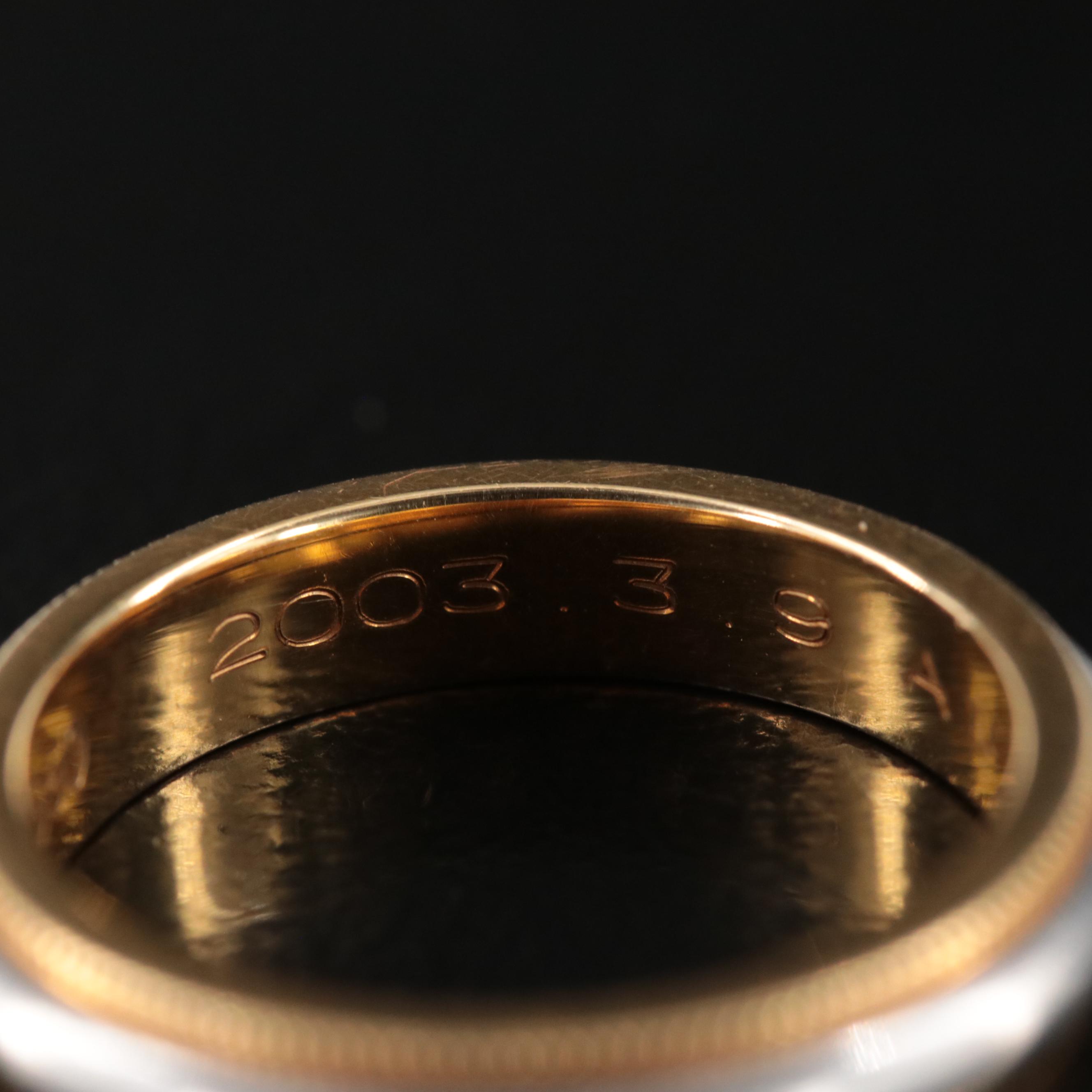 Tiffany & Co. 18K and Platinum Band