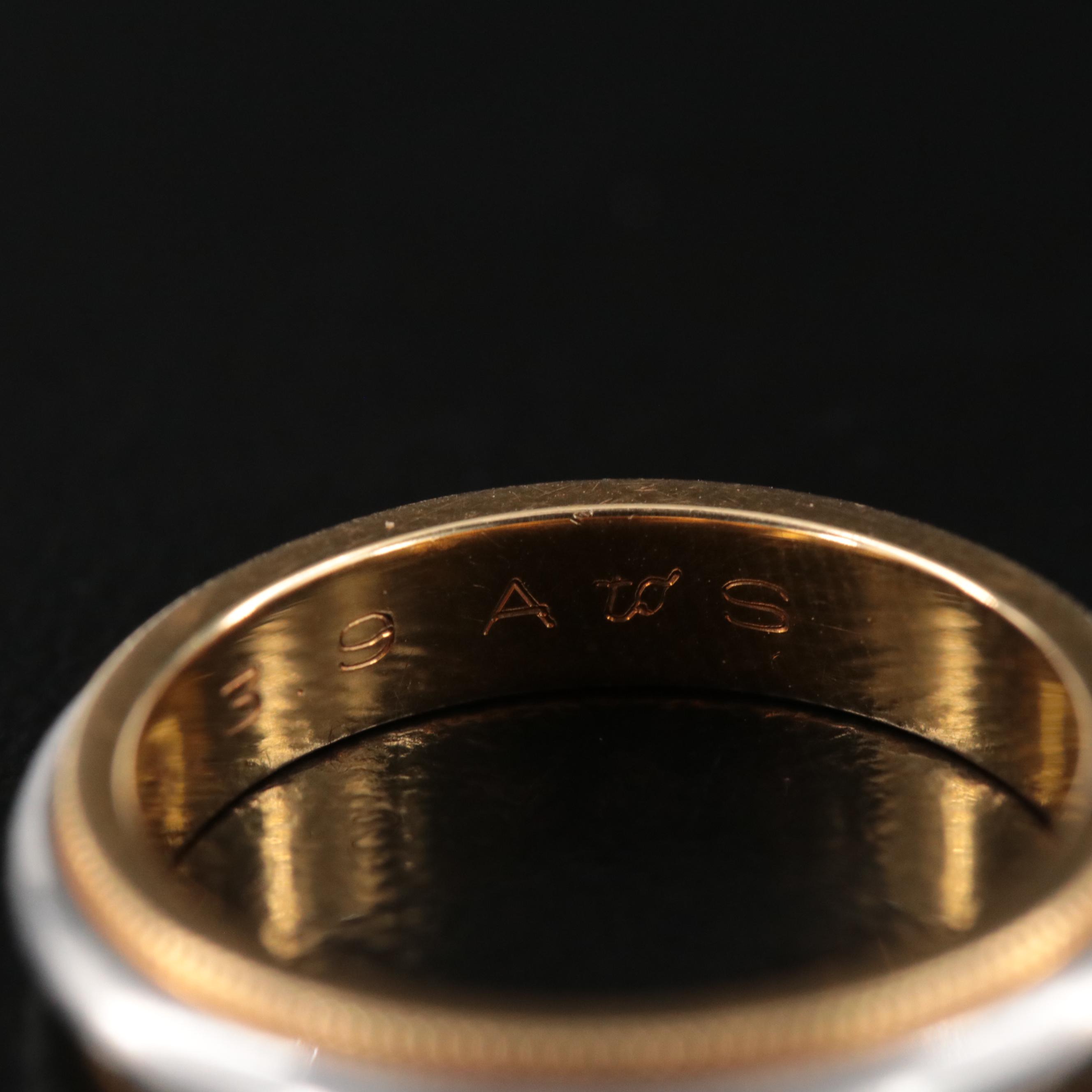 Tiffany & Co. 18K and Platinum Band