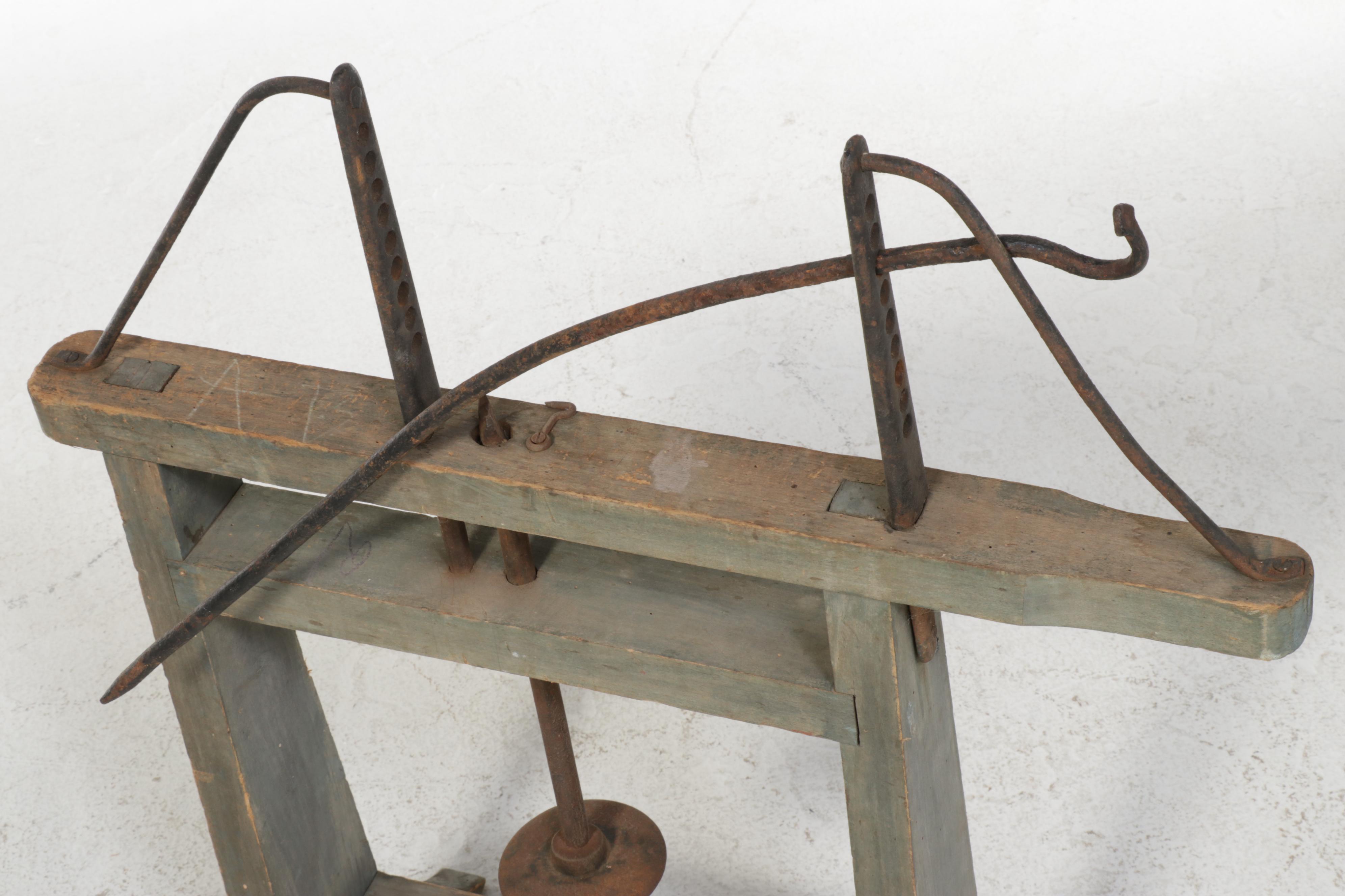 American Primitive Wood and Iron Press, 19th Century