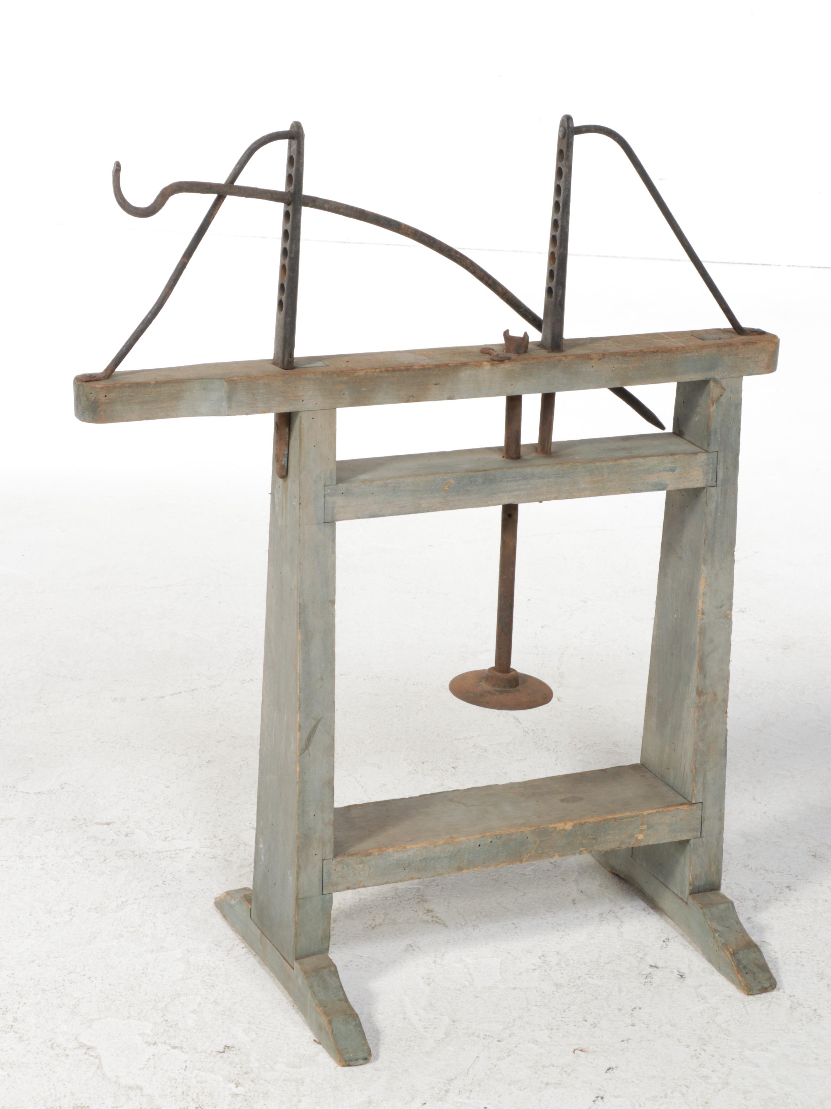American Primitive Wood and Iron Press, 19th Century
