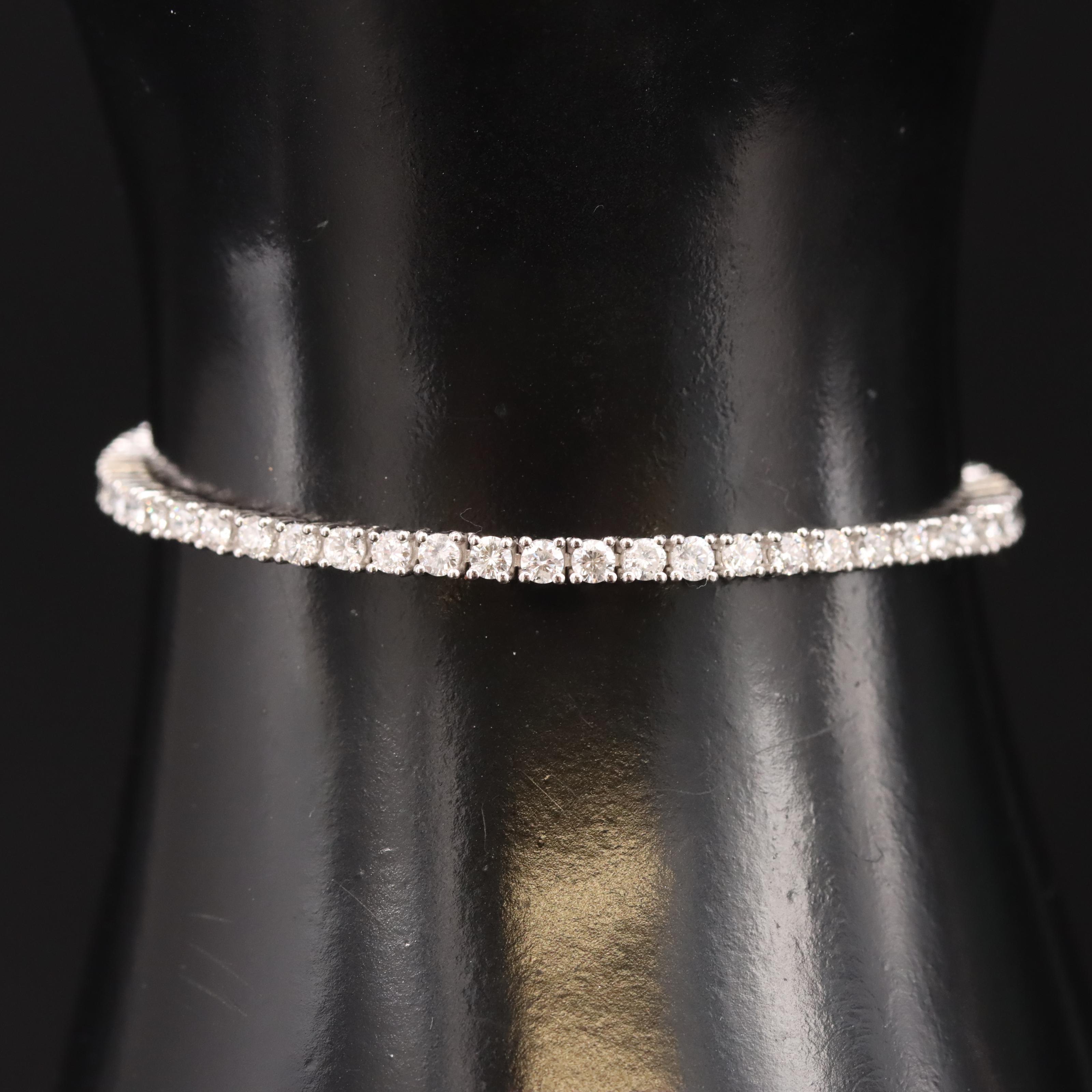 14K 3.45 CTW Diamond Tennis Bracelet