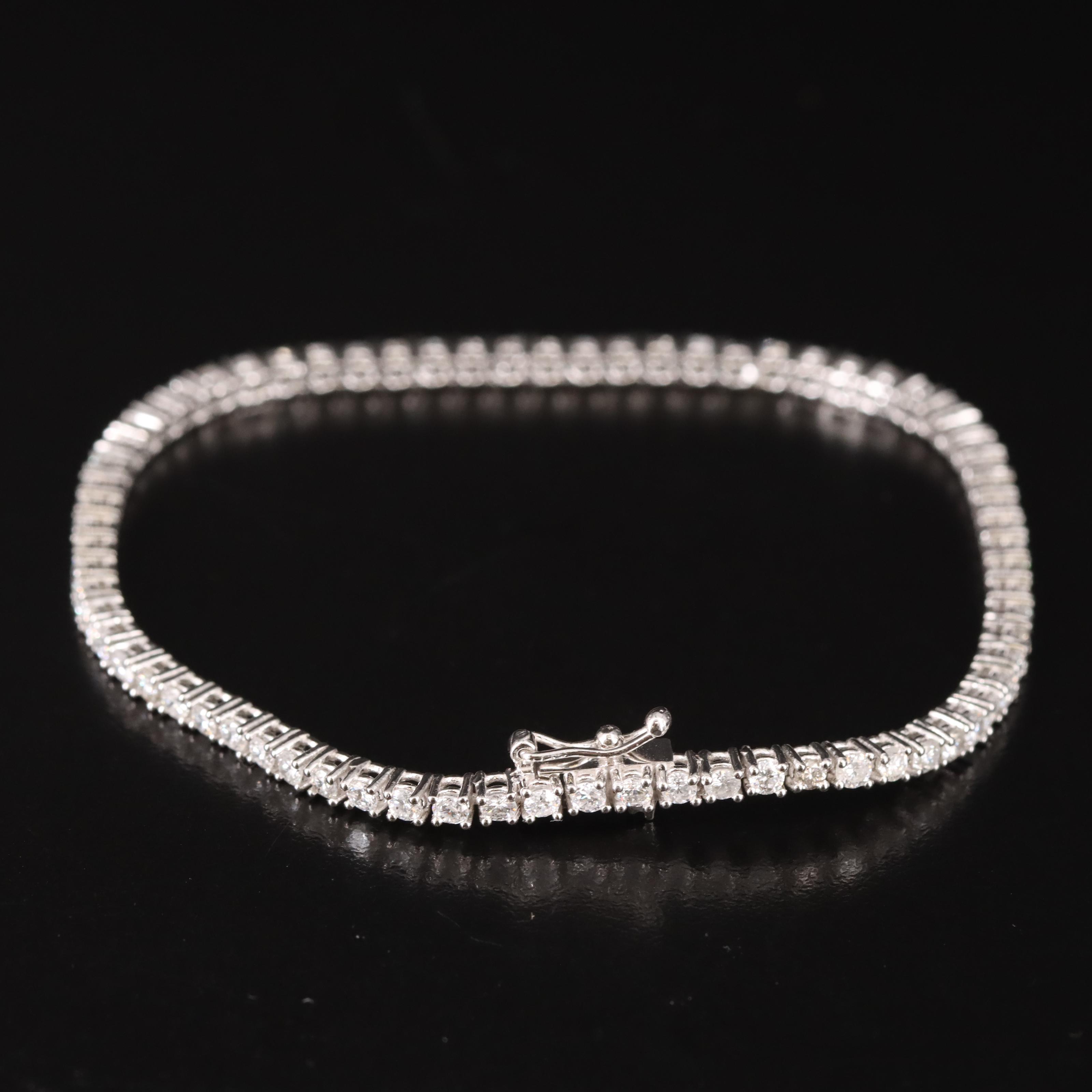 14K 3.45 CTW Diamond Tennis Bracelet