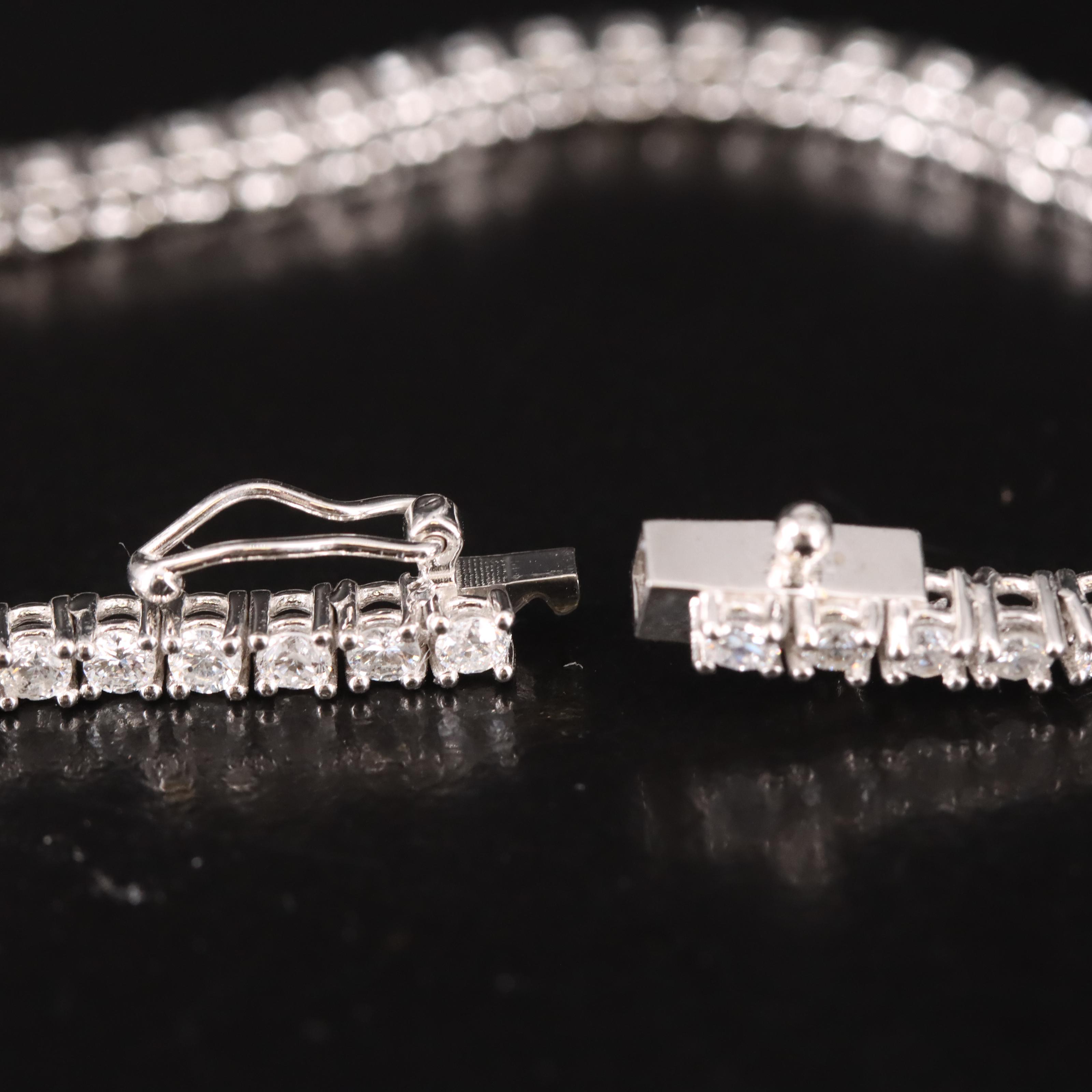 14K 3.45 CTW Diamond Tennis Bracelet