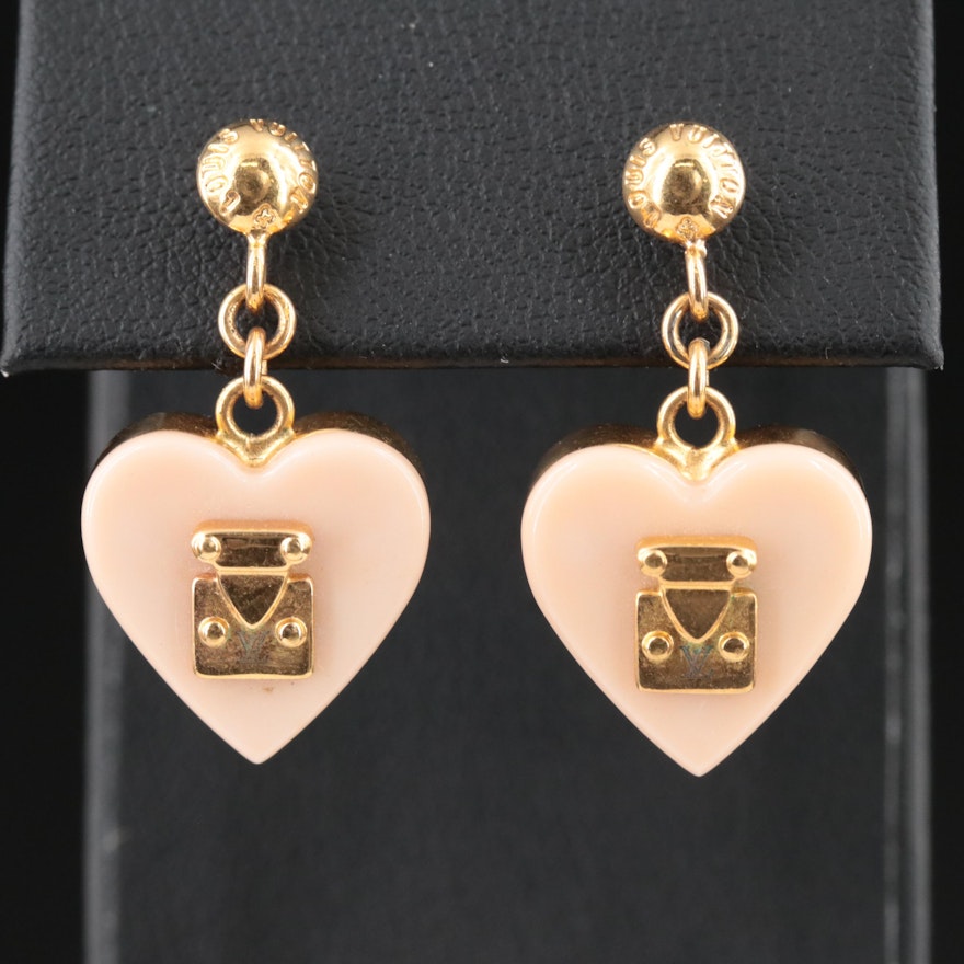 Louis Vuitton Lock Me Heart Earrings