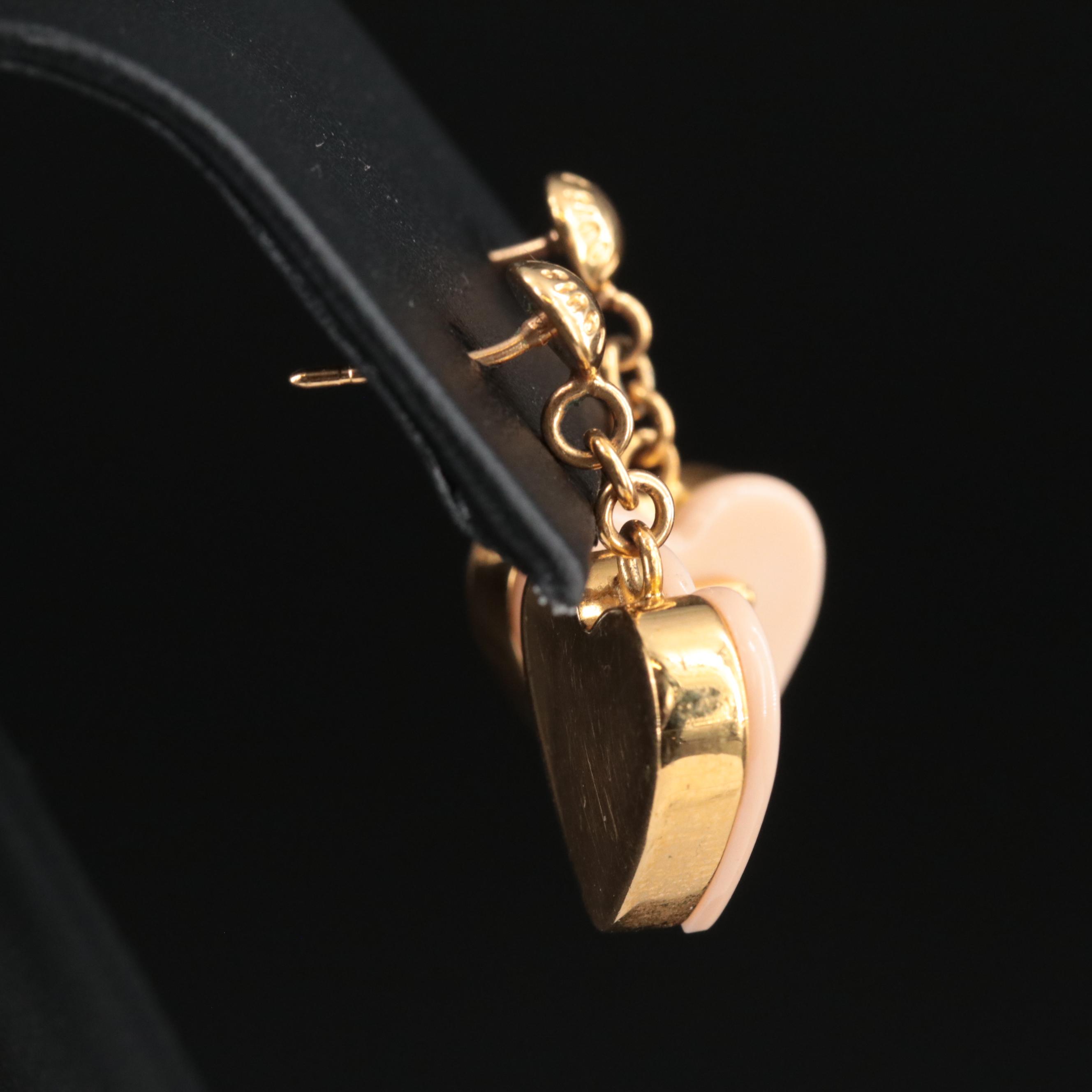 Louis Vuitton "Lock Me" Heart Earrings