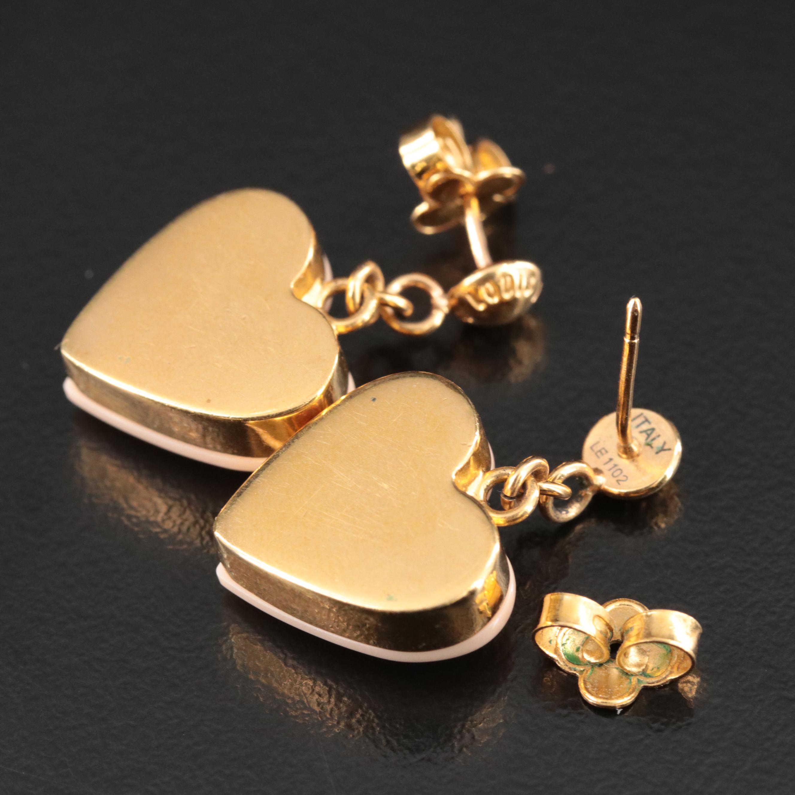 Louis Vuitton "Lock Me" Heart Earrings