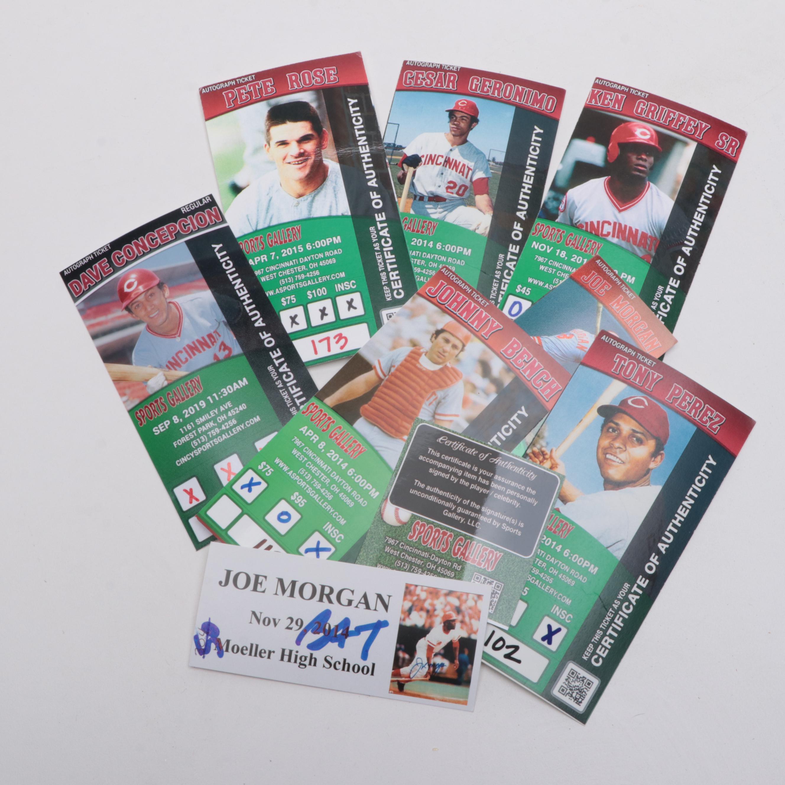 "The Big Red Machine"Signed Baseball Bat Featuring Johnny Bench, and More