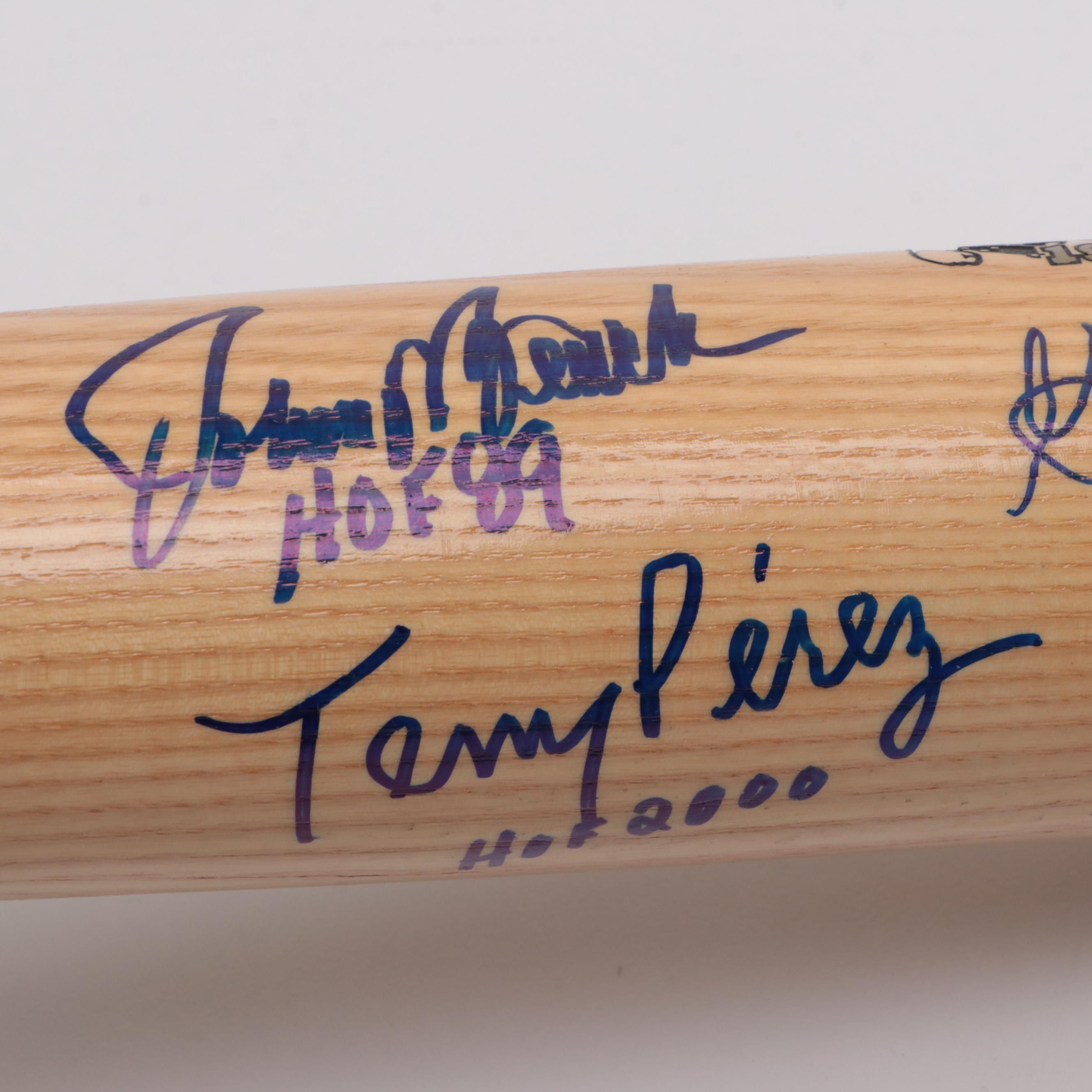 "The Big Red Machine"Signed Baseball Bat Featuring Johnny Bench, and More