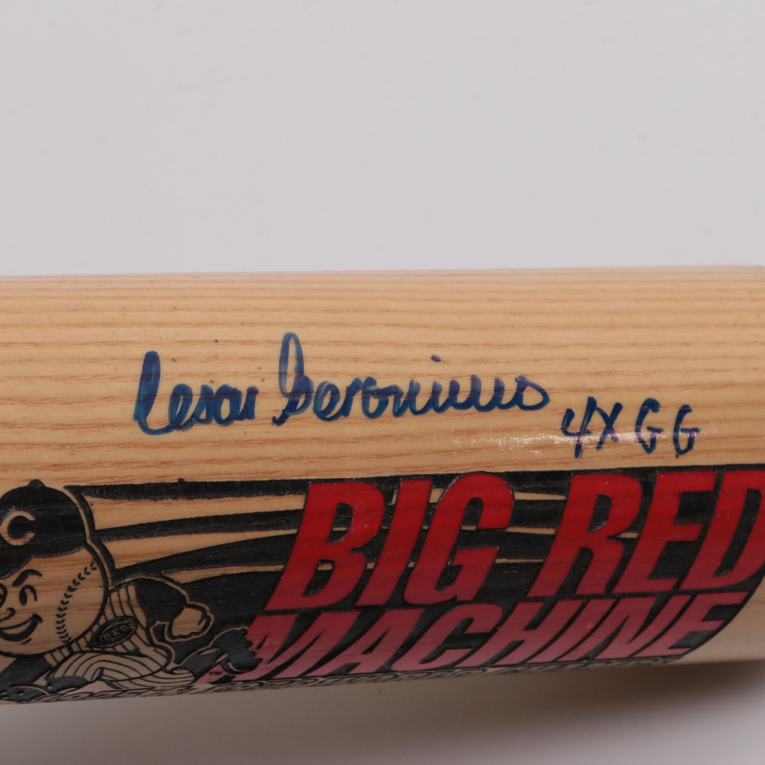 "The Big Red Machine"Signed Baseball Bat Featuring Johnny Bench, and More