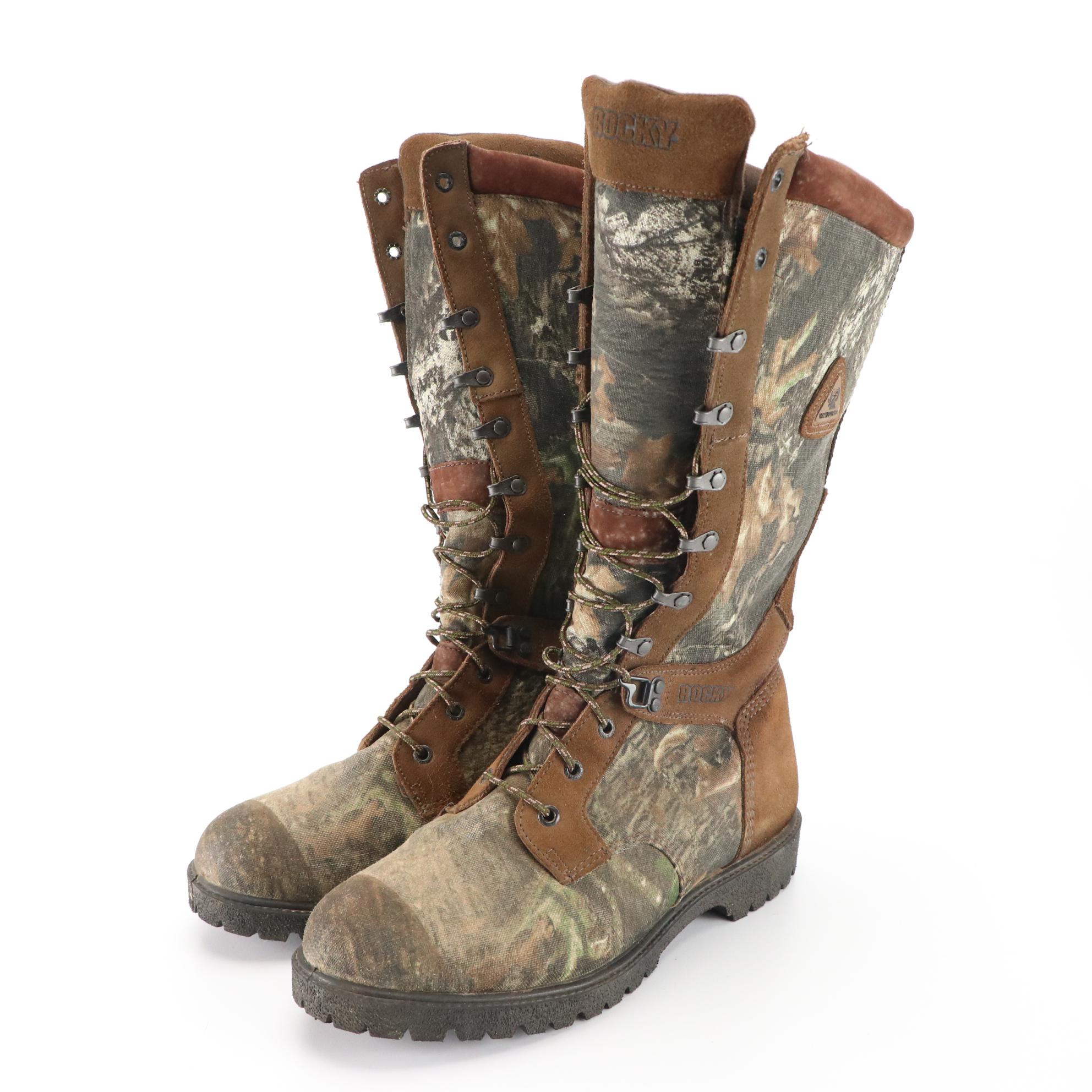 Columbia Techlite & Rocky Camo Boots with Battery Heated/Fleece Socks & More