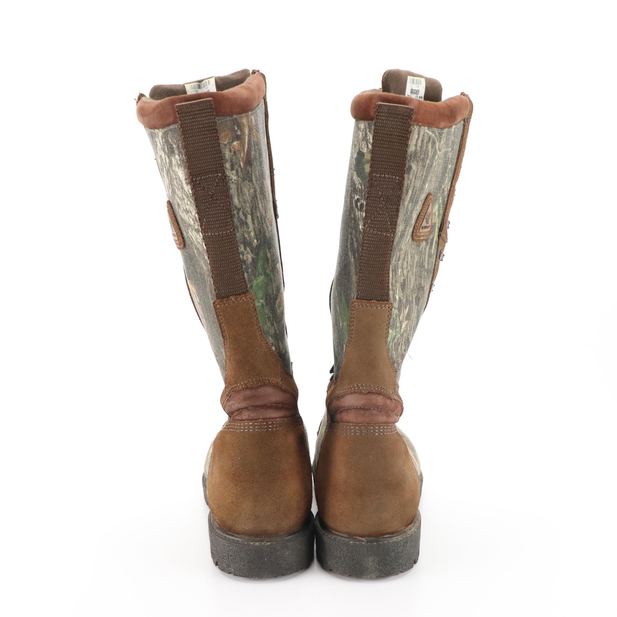 Columbia Techlite & Rocky Camo Boots with Battery Heated/Fleece Socks & More