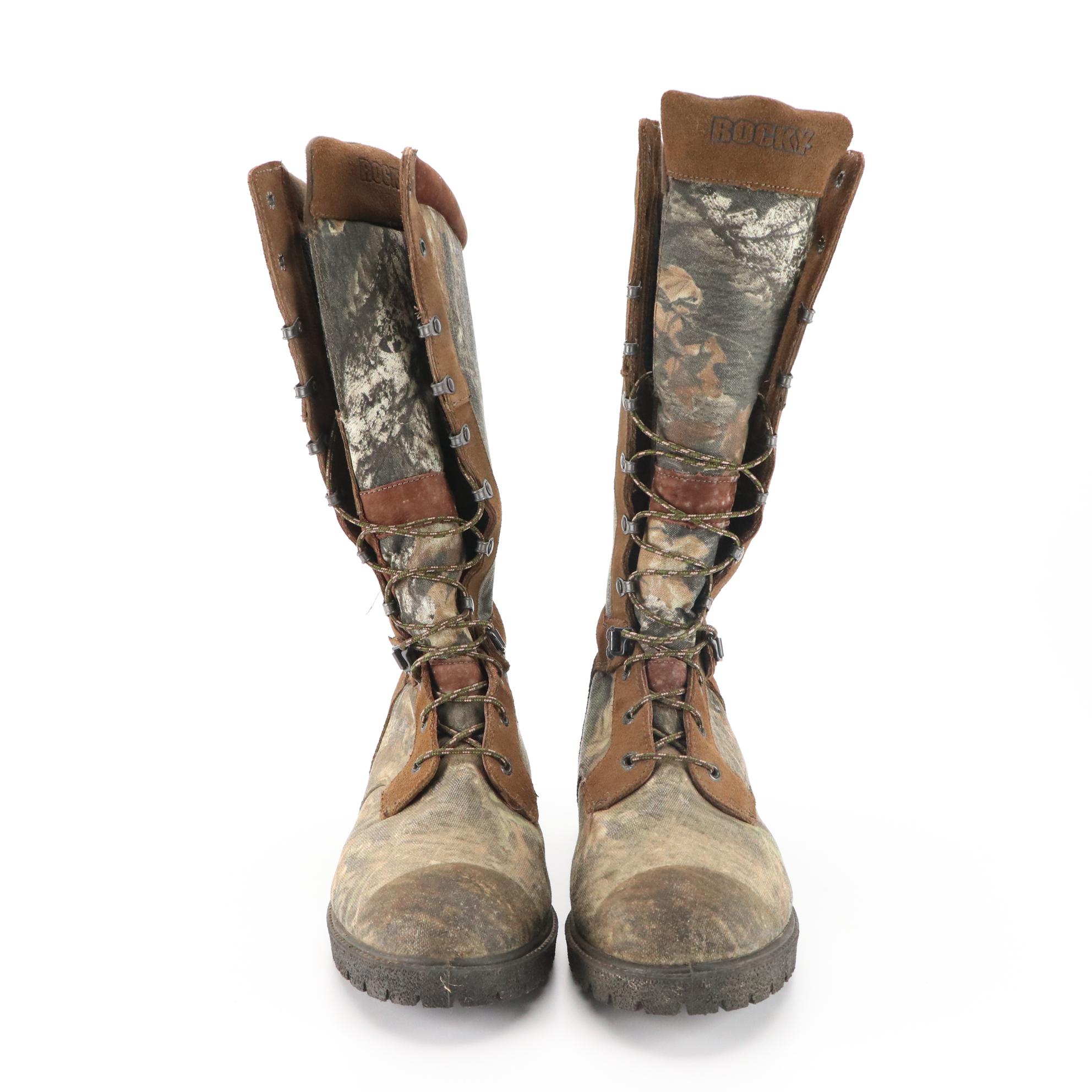 Columbia Techlite & Rocky Camo Boots with Battery Heated/Fleece Socks & More