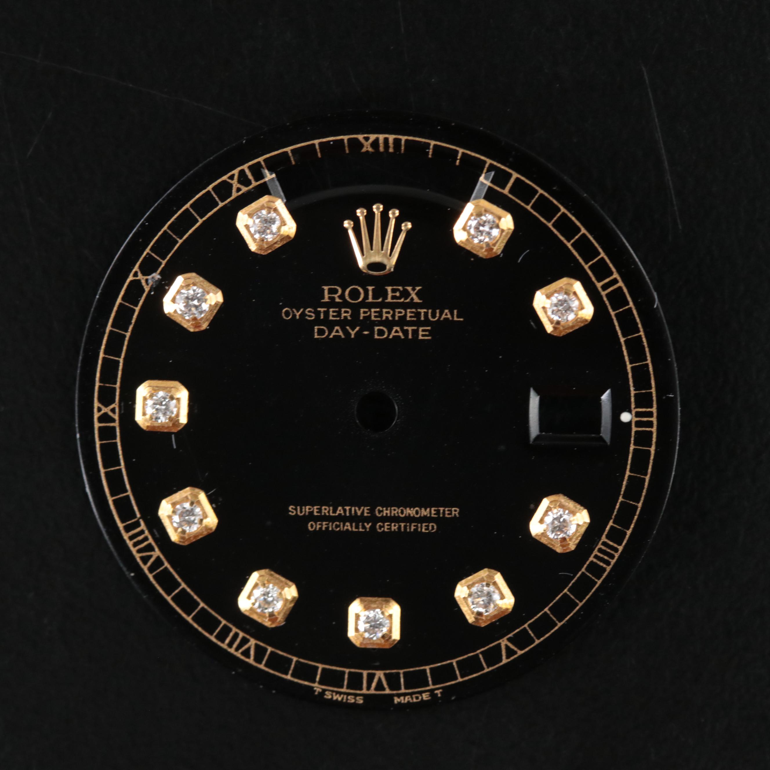 Rolex Aftermarket Day-Date Diamond Watch Dial