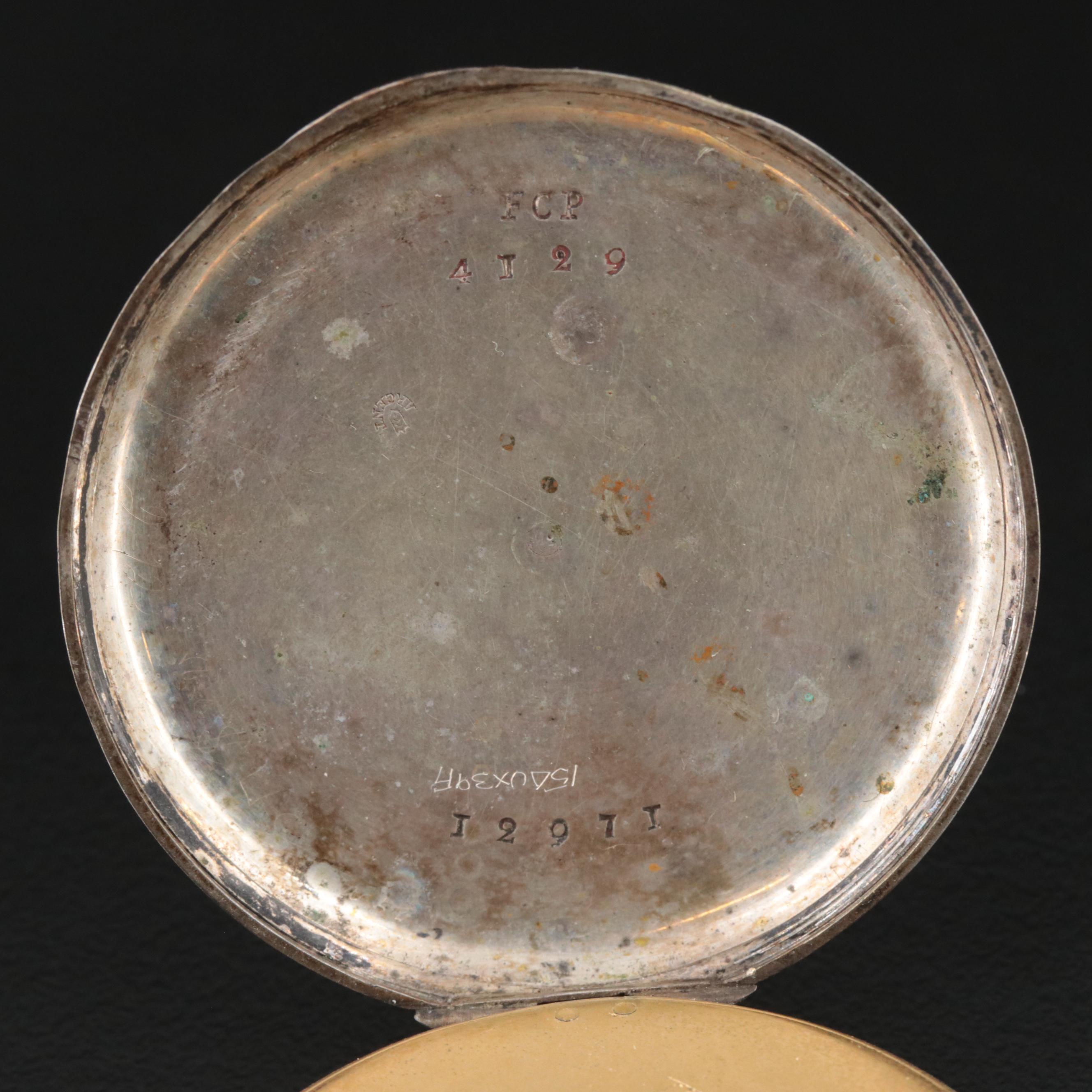 Antique 800 Silver English Pocket Watch