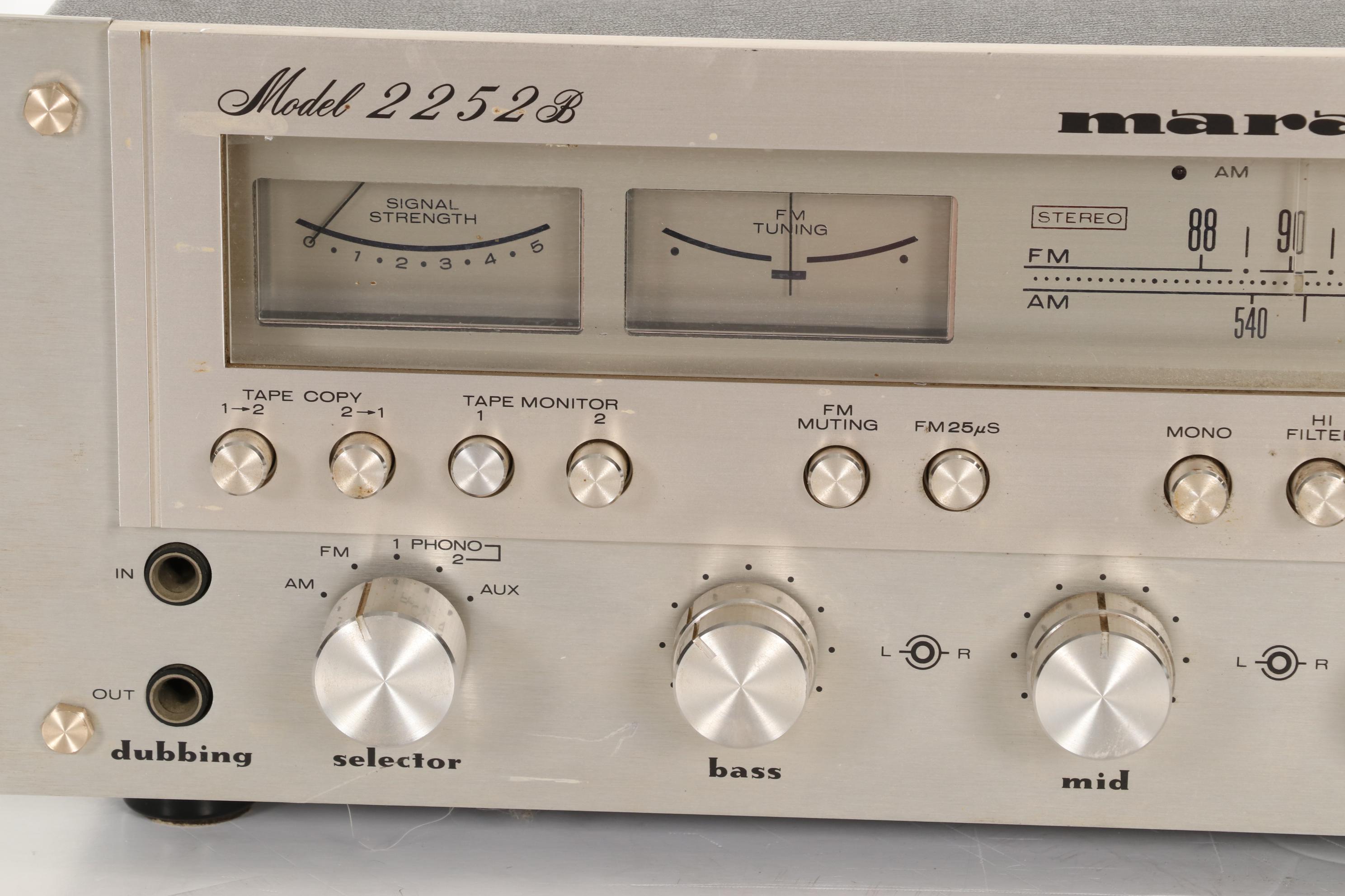 Marantz Model 2252B Stereophonic Receiver, 1977-1979