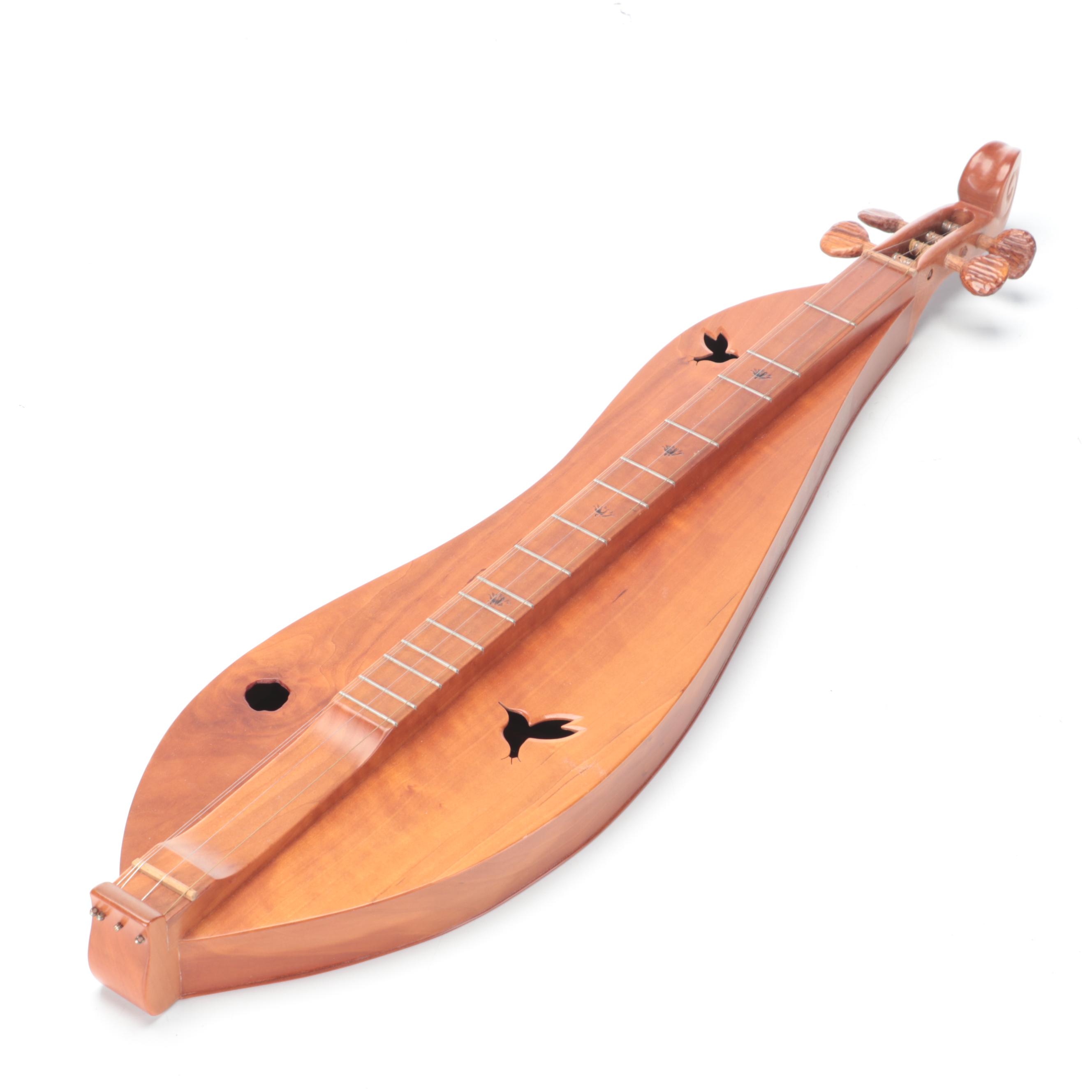 Handcrafted Cherry Wood Four String Mountain Dulcimer