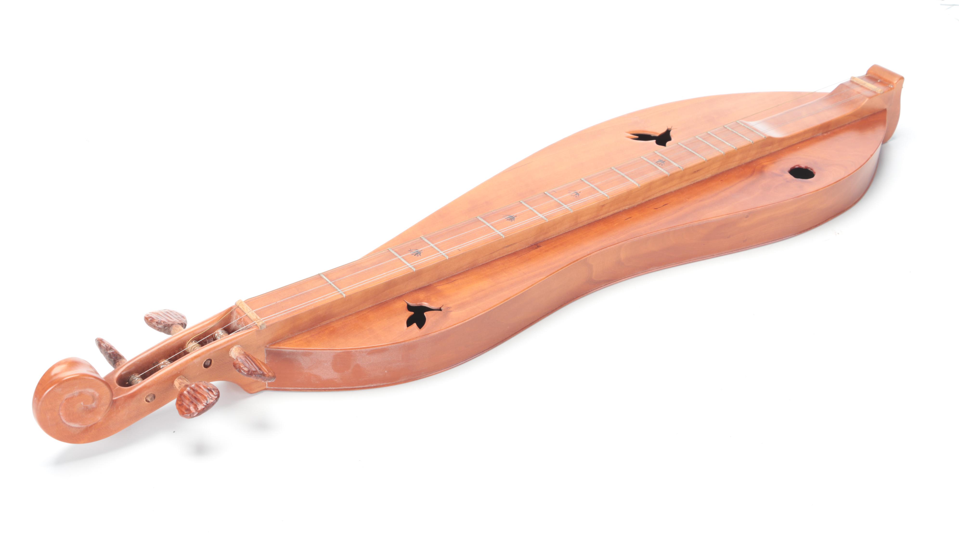 Handcrafted Cherry Wood Four String Mountain Dulcimer