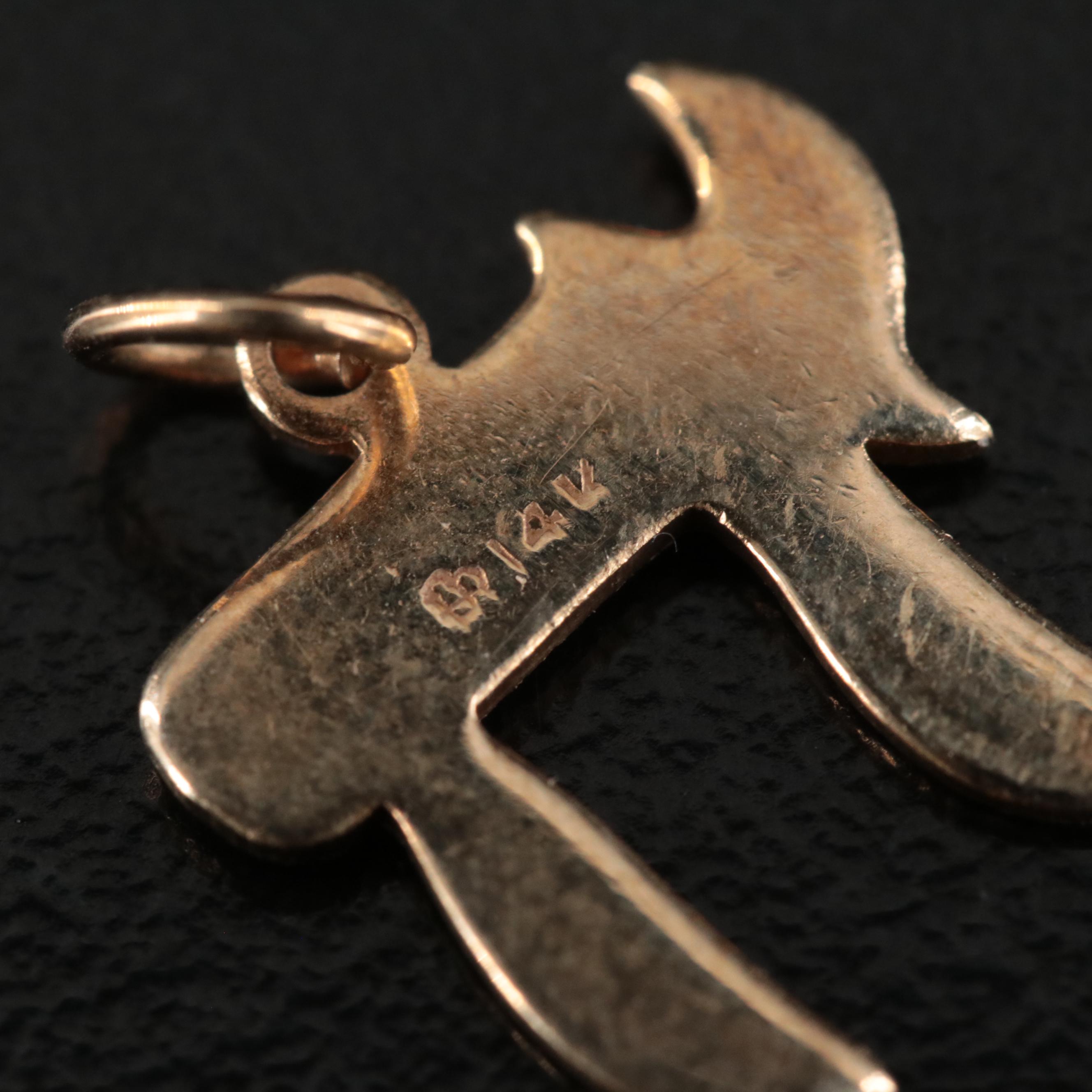 14K Chai Pendant