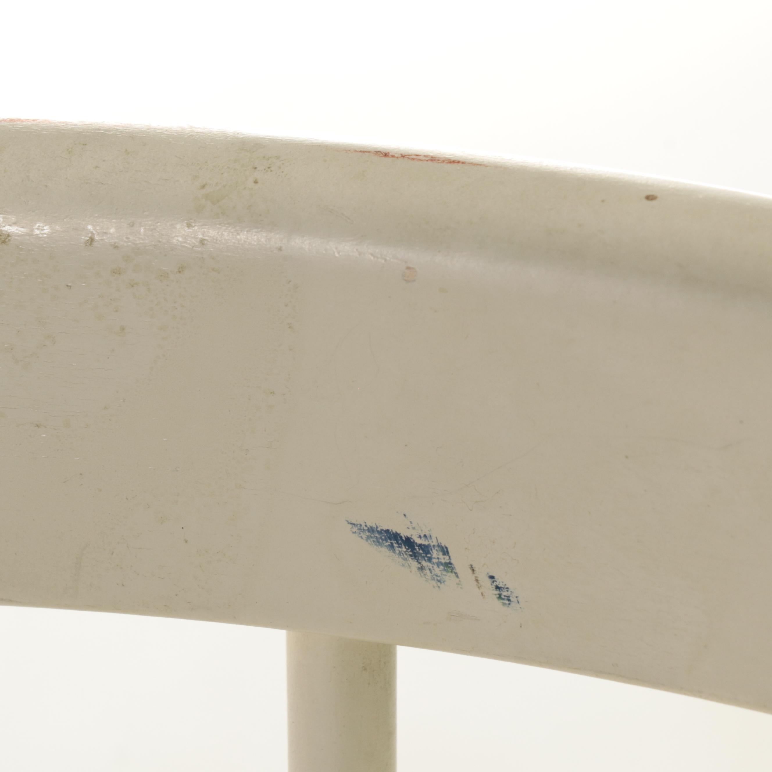 Three Hagafors Stolfabrik Swedish Modern Painted Birch Side Chairs