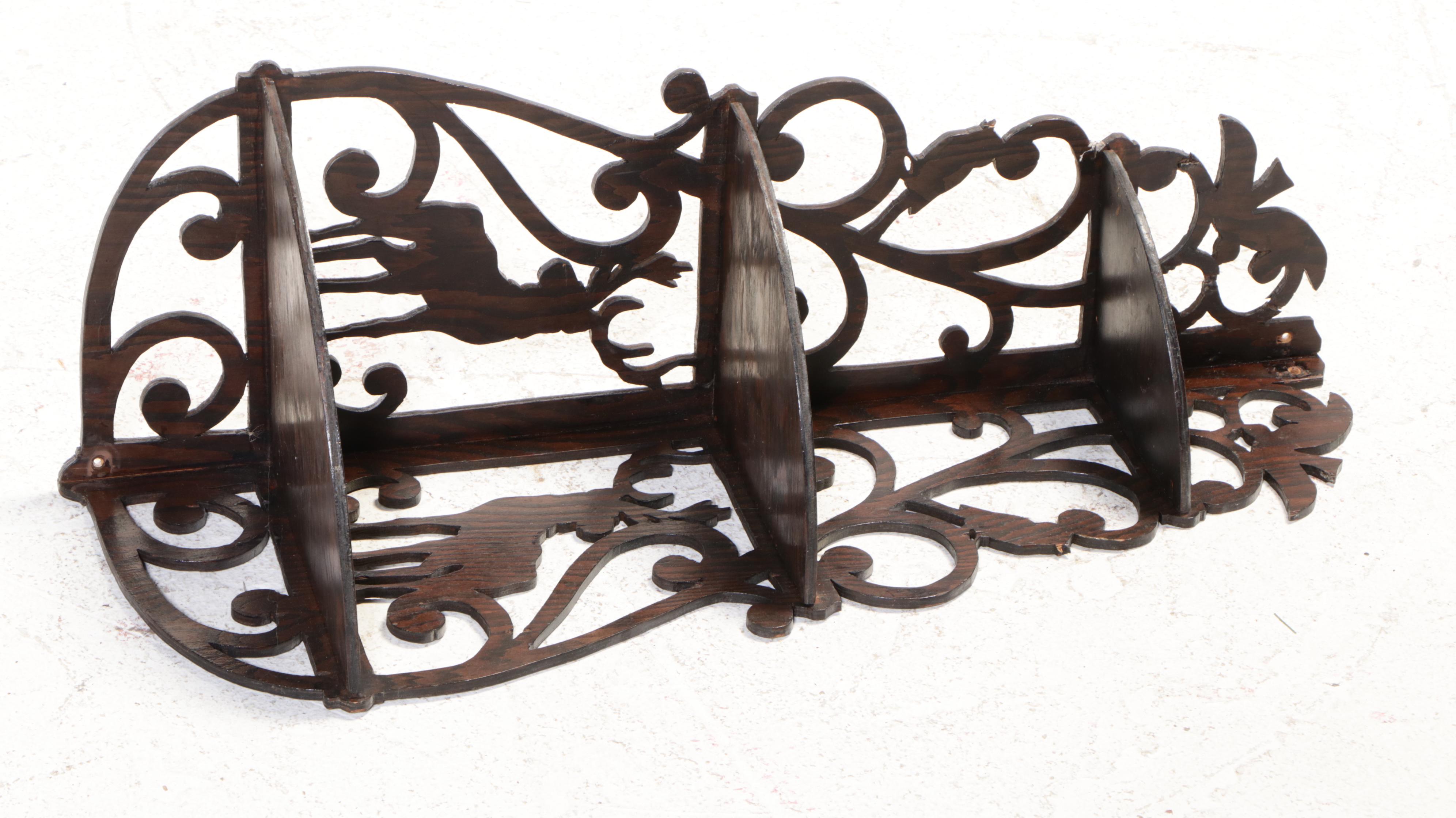 Victorian Style Corner Fretwork Display Shelves EBTH