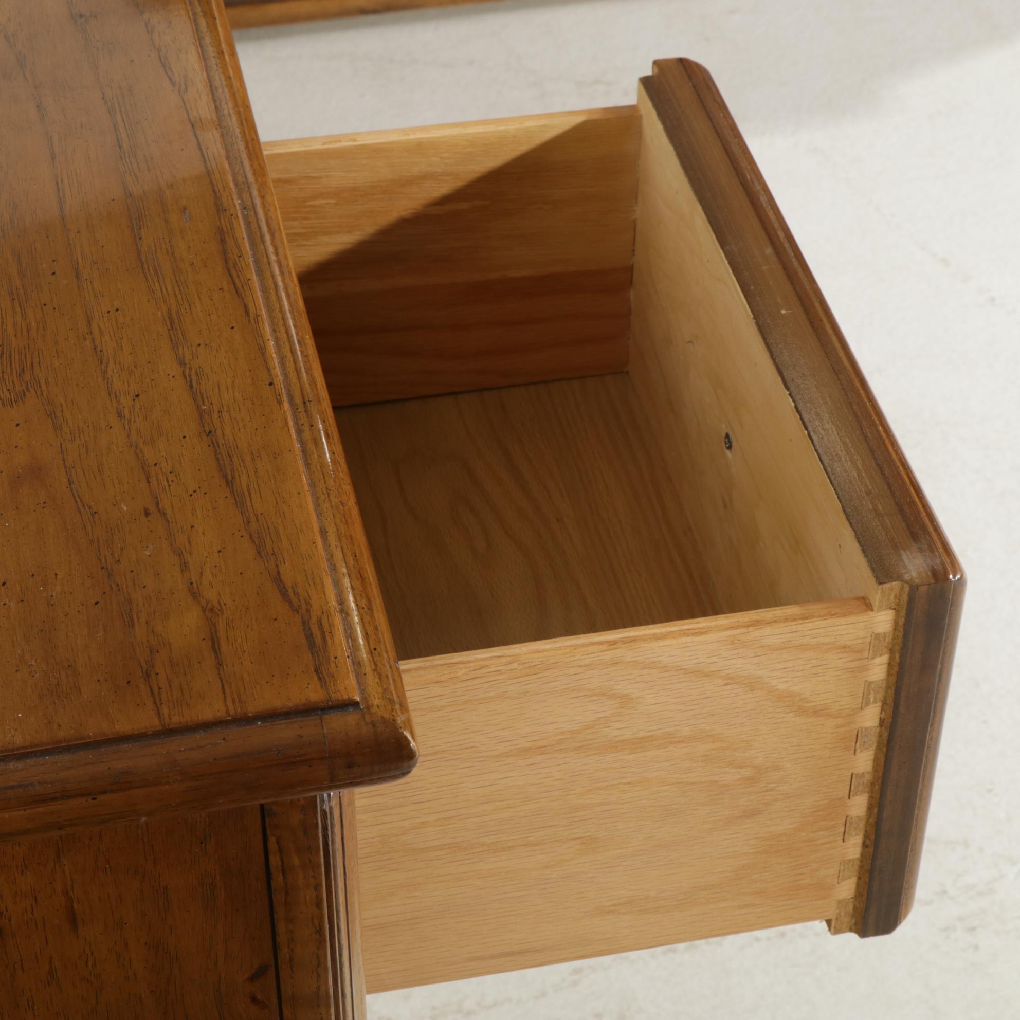 Thomasville ThreePiece Dresser and Armoire Set with Sauder End Table EBTH