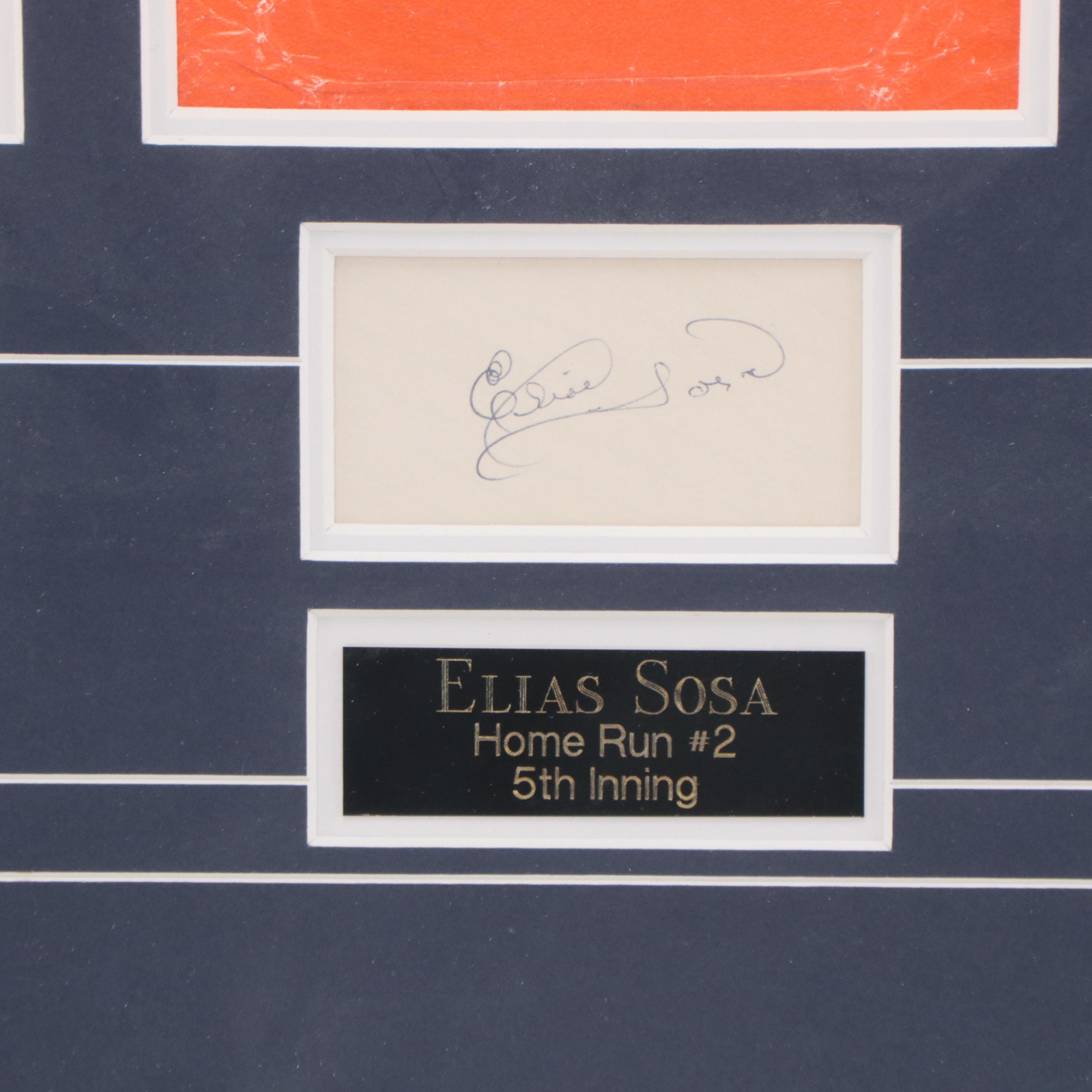 Reggie Jackson Signed Home Run World Series Display with Pitchers Signatures