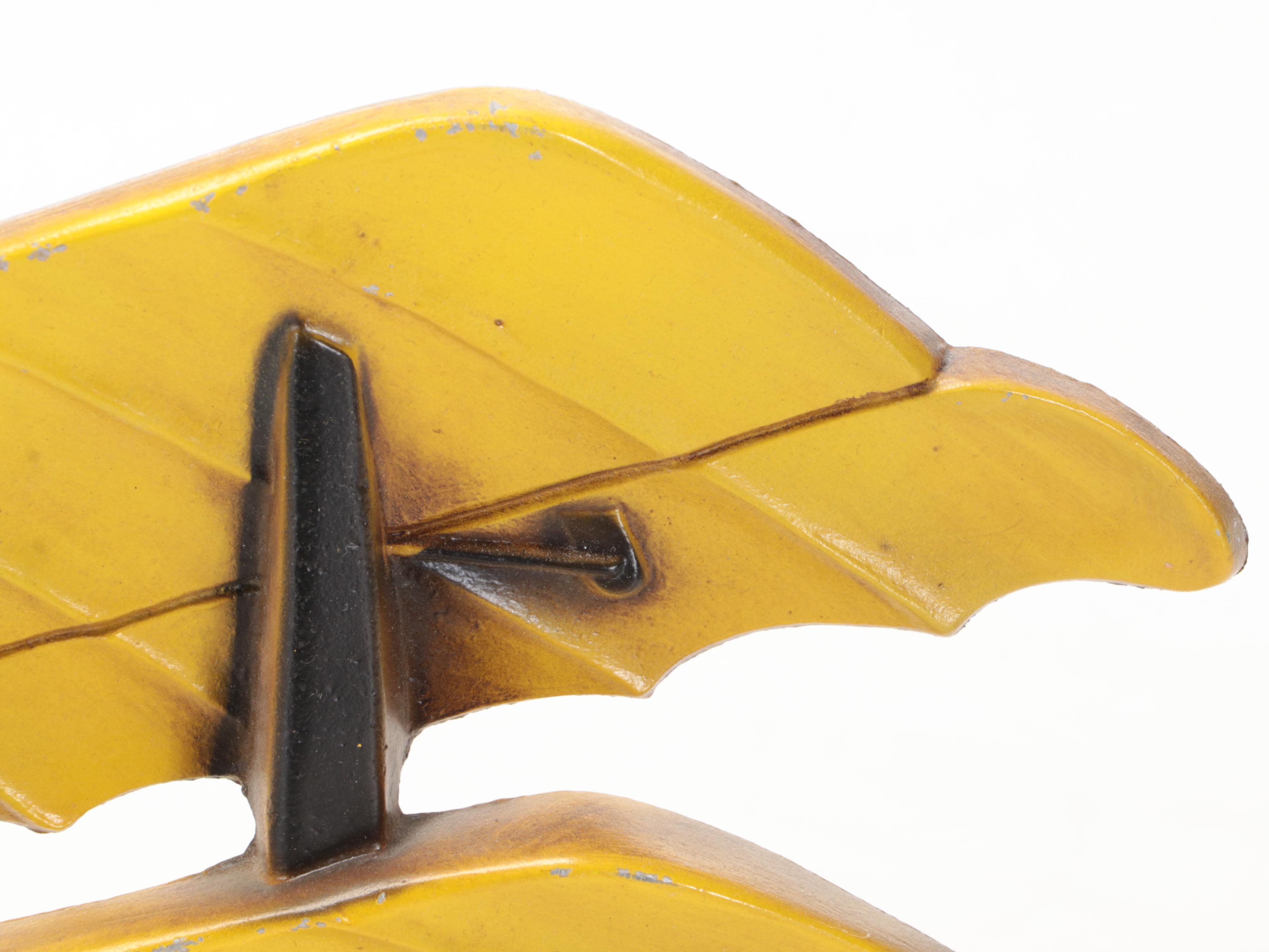 Sexton Cast Metal German WWI Biplane Wall Decor, 1975