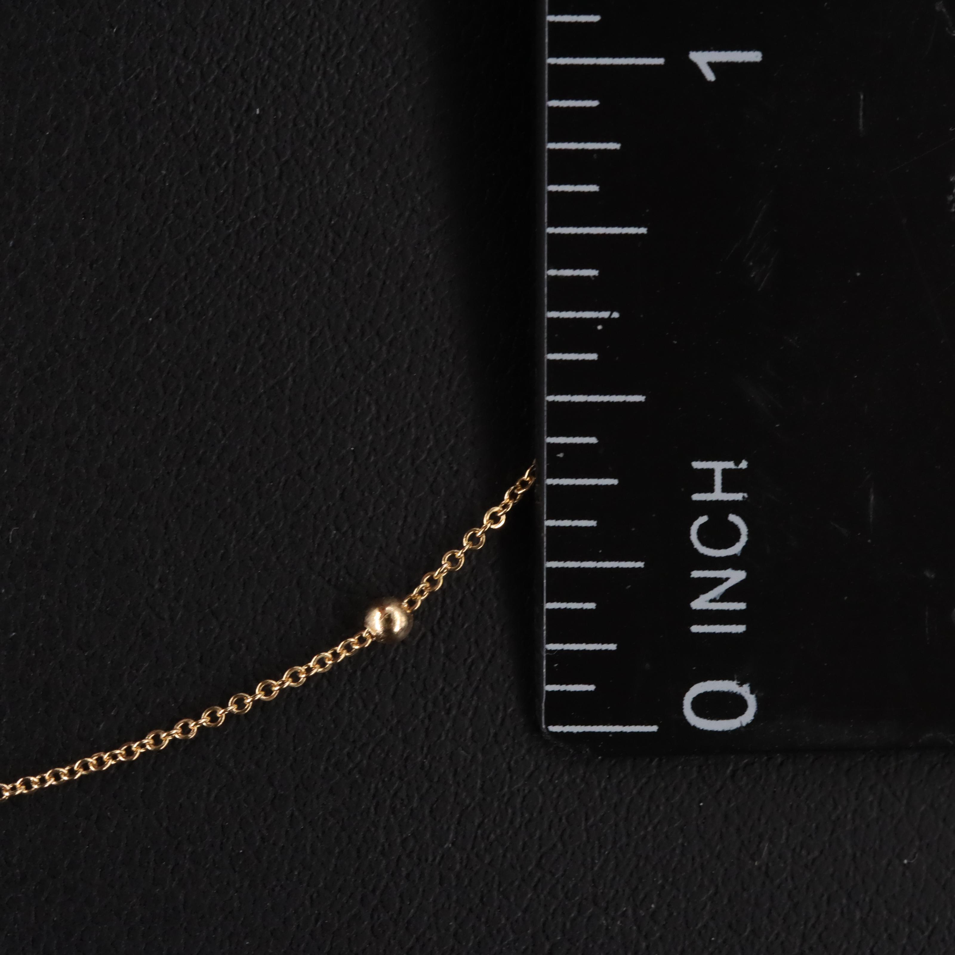 14K Bead Station Chain