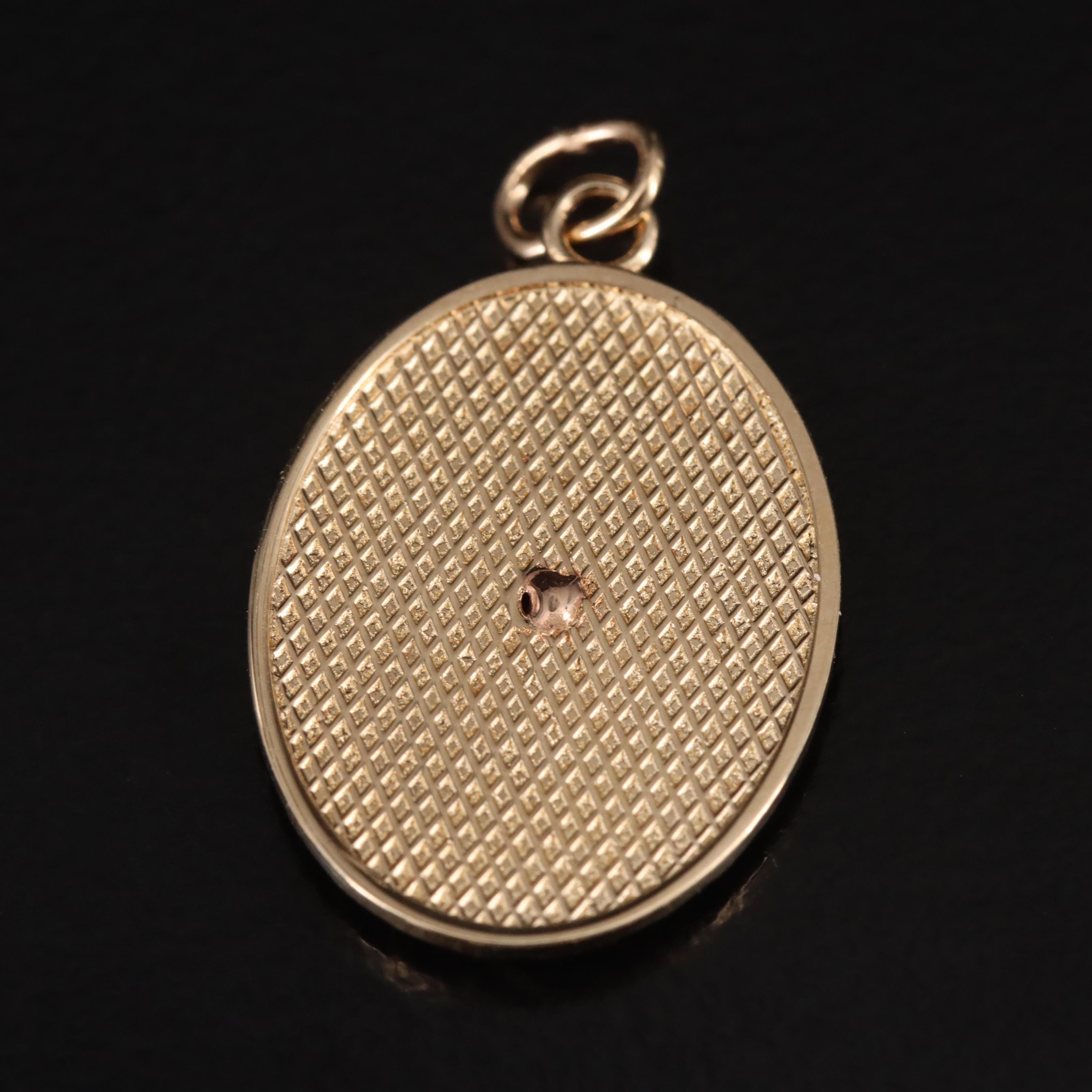 14K Virgin Mary Pendant