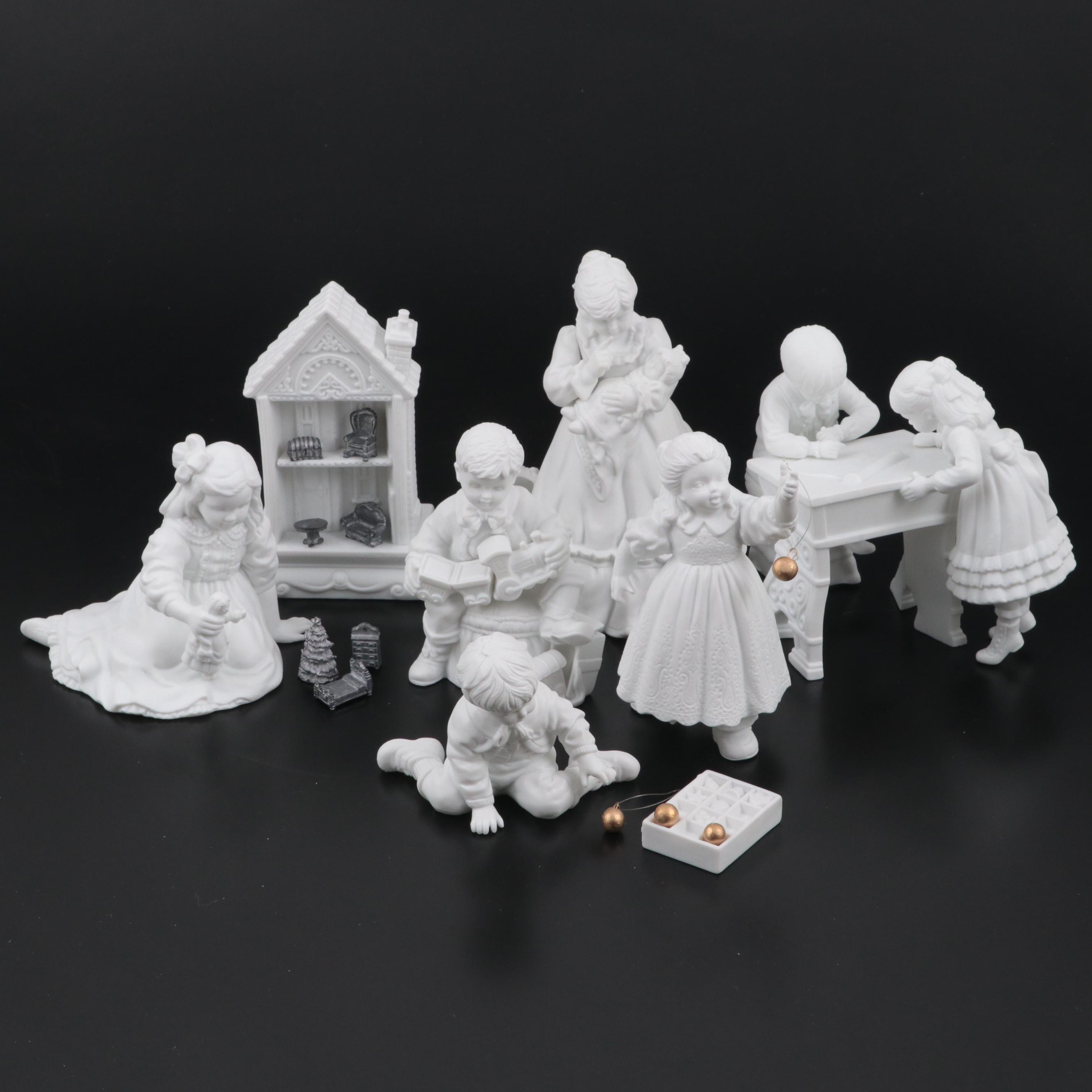 Department 56 Winter Silhouette Porcelain Figurines