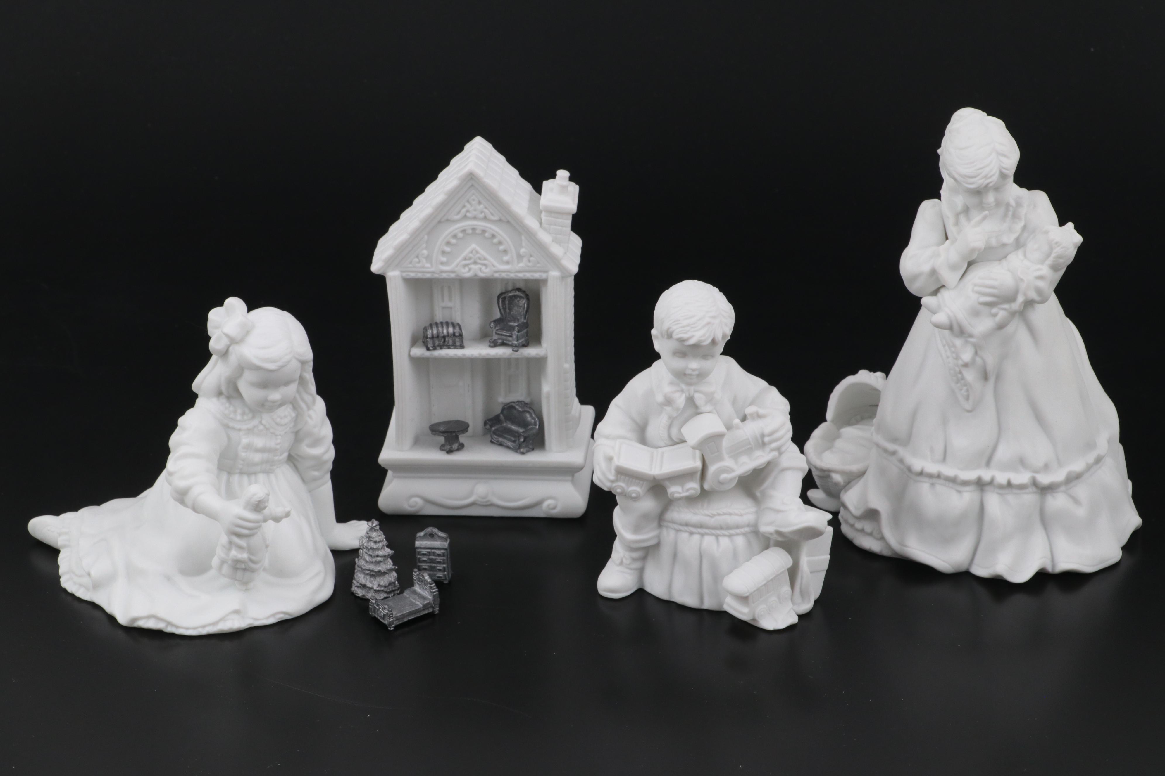 Department 56 Winter Silhouette Porcelain Figurines