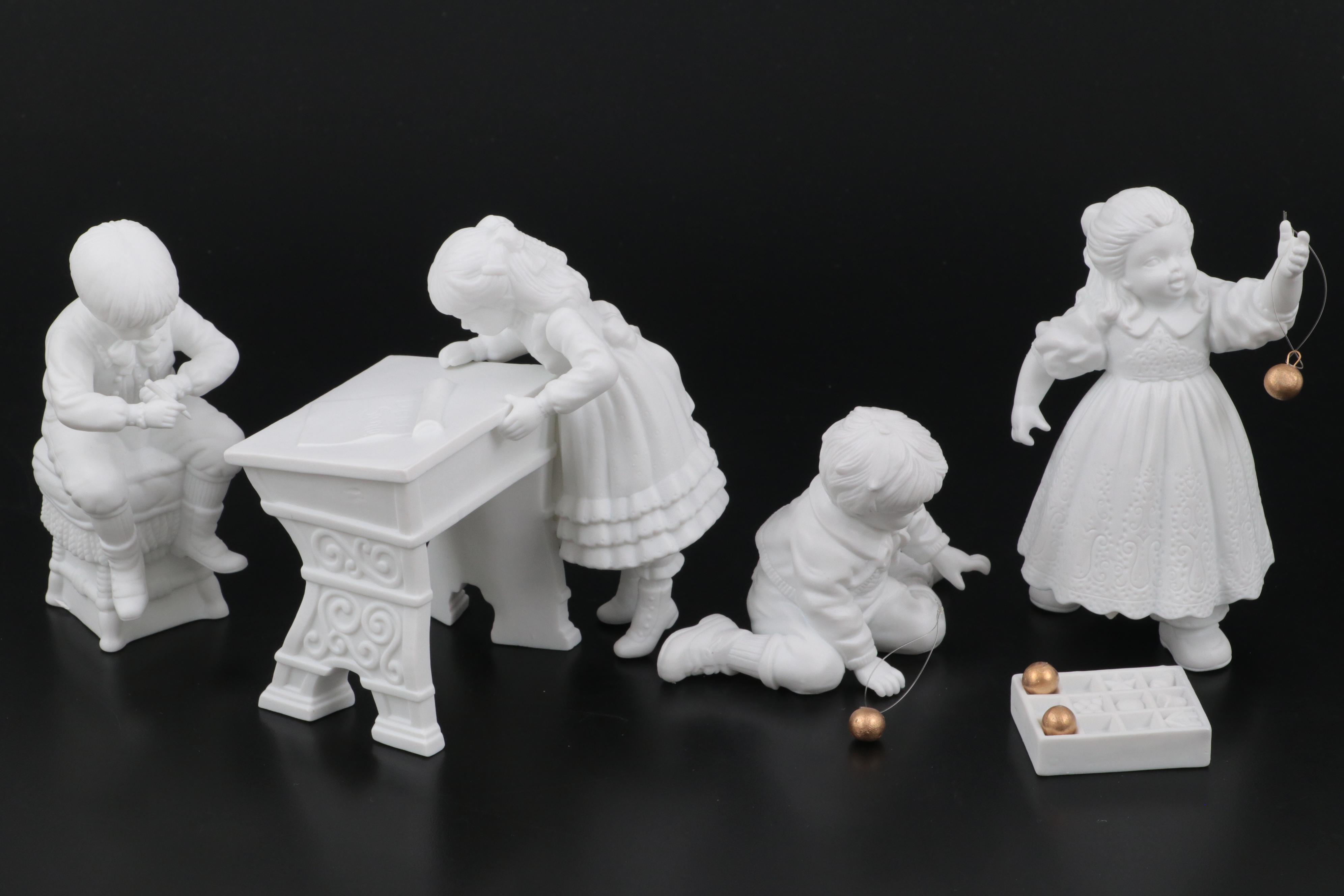 Department 56 Winter Silhouette Porcelain Figurines