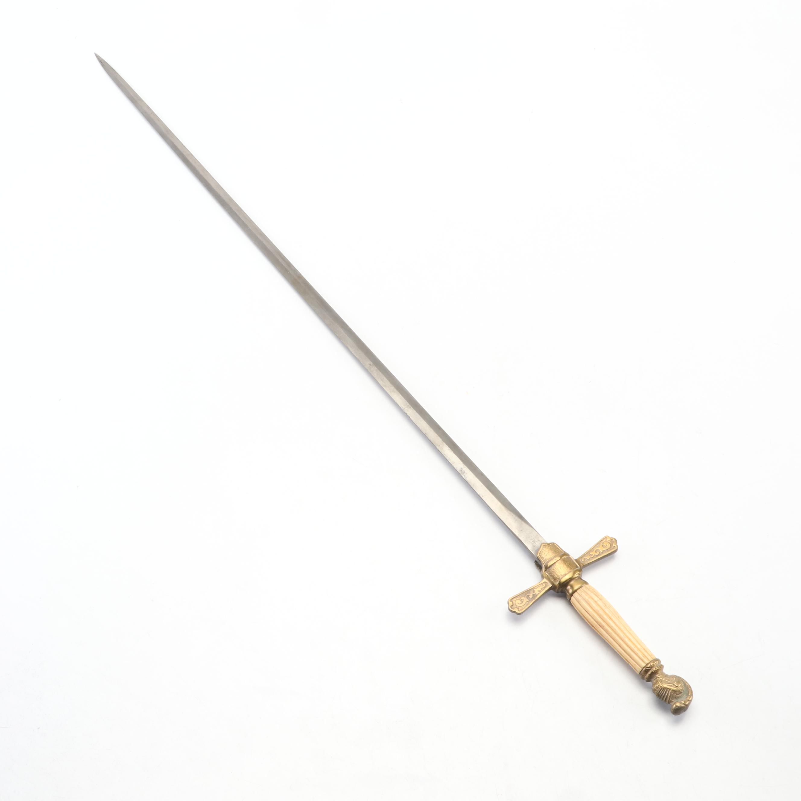 Bone Handled Masonic Ceremonial Sword